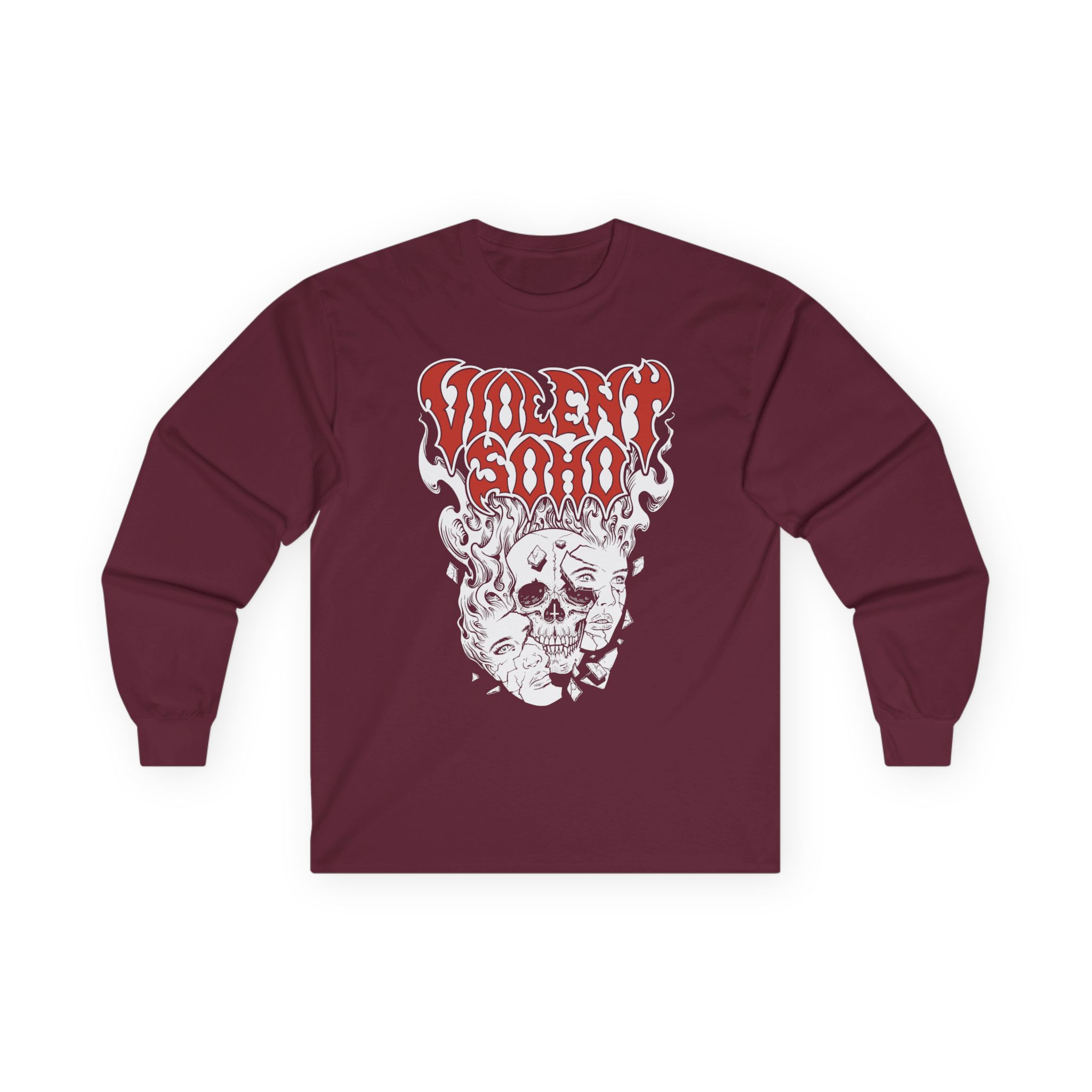 Violent Soho Murdoch Skull Unisex Ultra Cotton Long Sleeve Tee