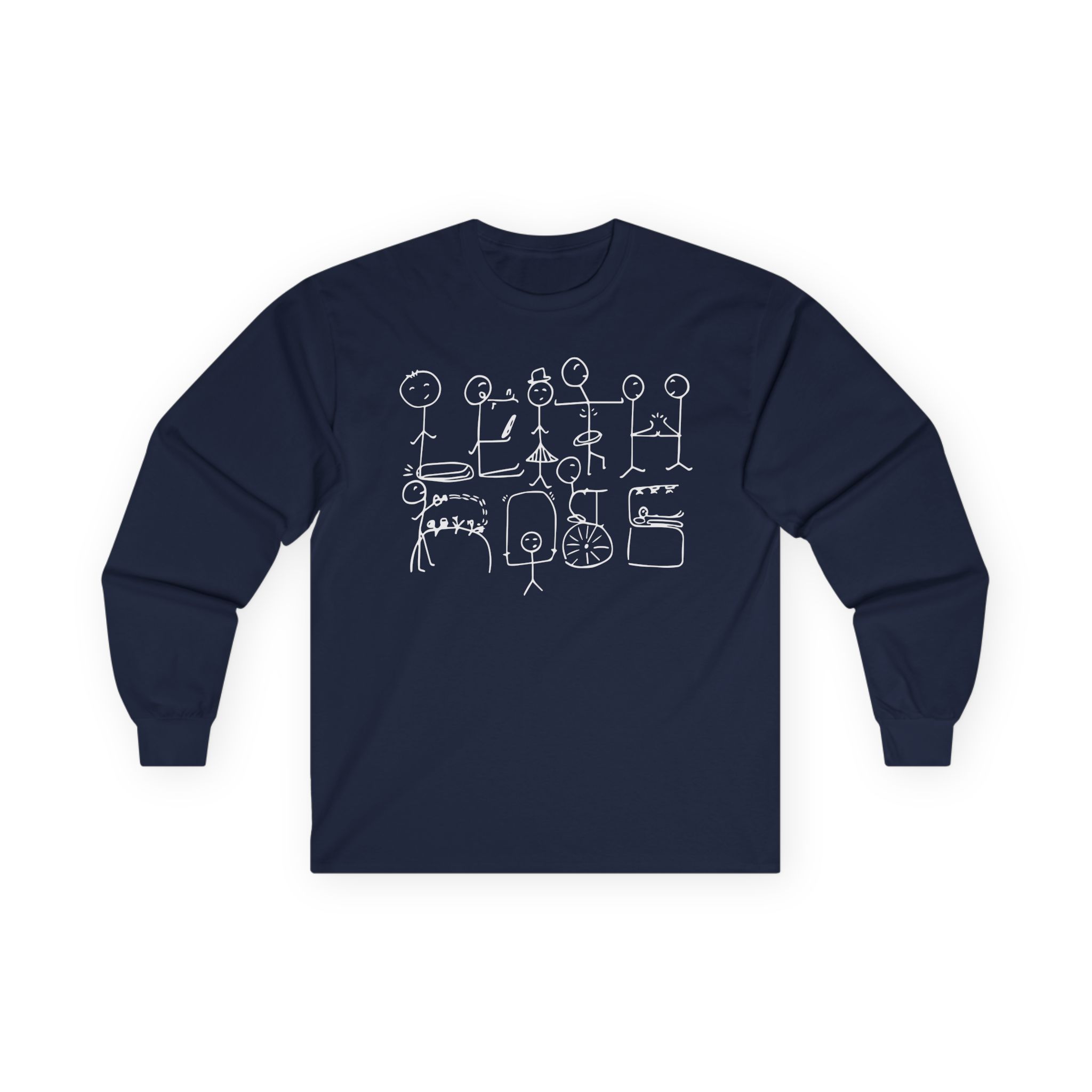Leith Ross Stick Figures Unisex Ultra Cotton Long Sleeve Tee