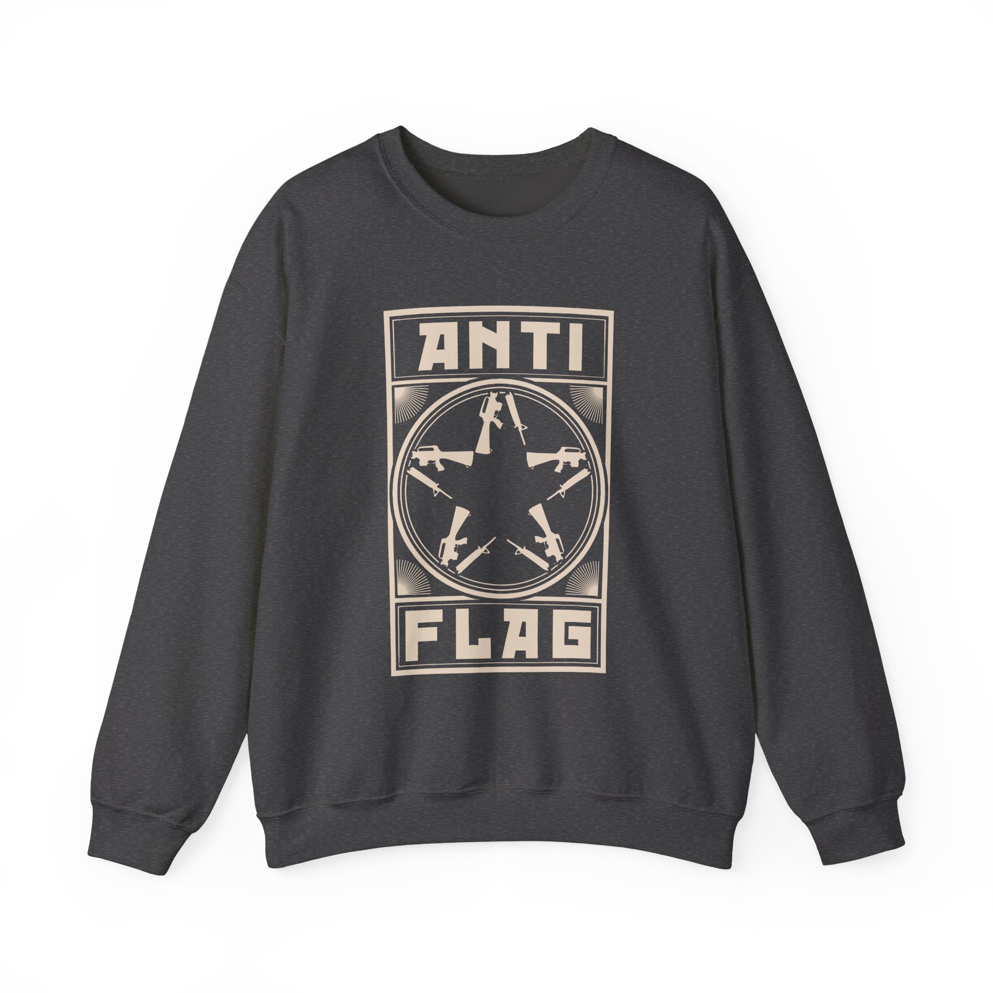 Anti Flag Comrade Gunstar Unisex Heavy Blendâ„¢ Crewneck Sweatshirt