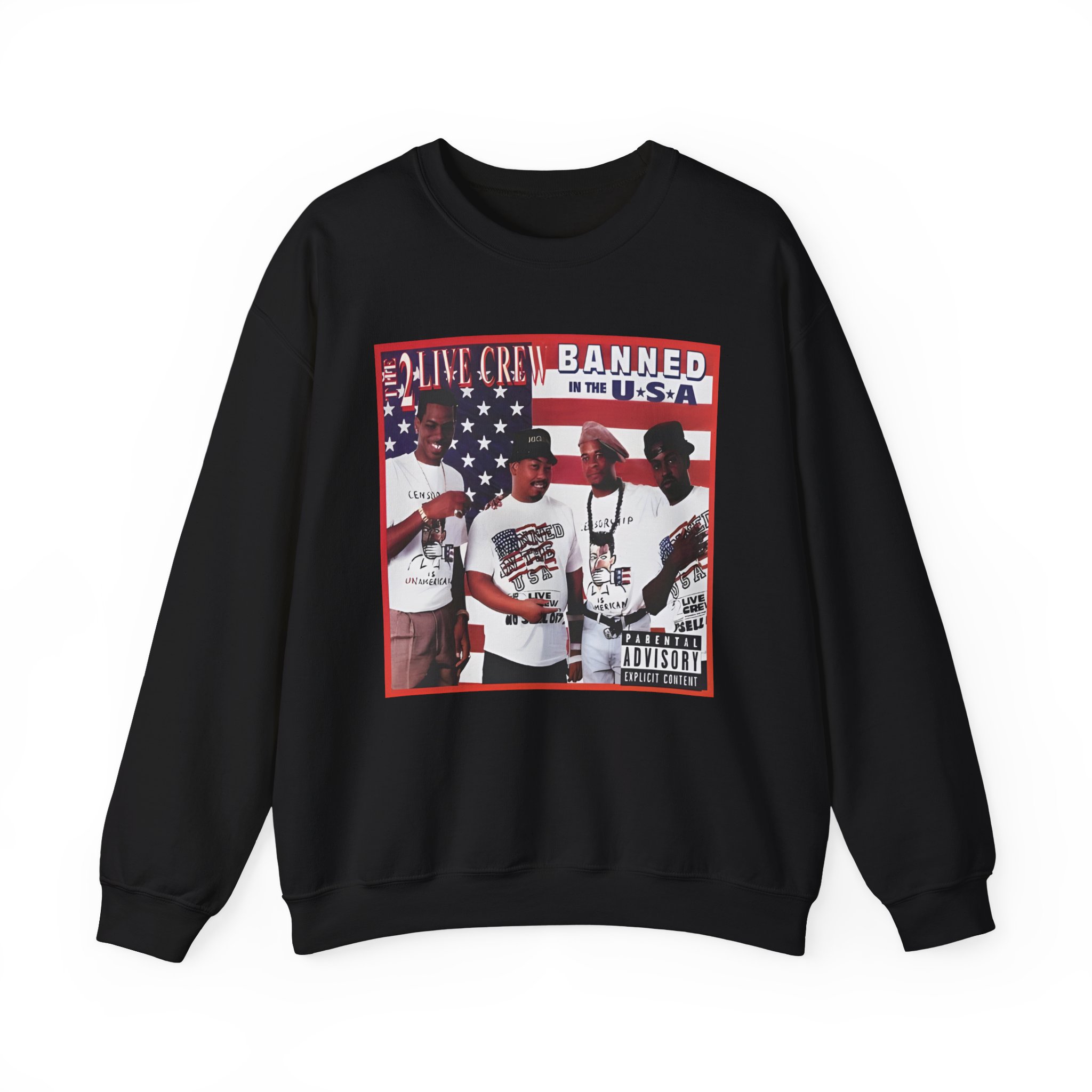 2 Live Crew Banned in the Usa Unisex Heavy Blendâ„¢ Crewneck Sweatshirt