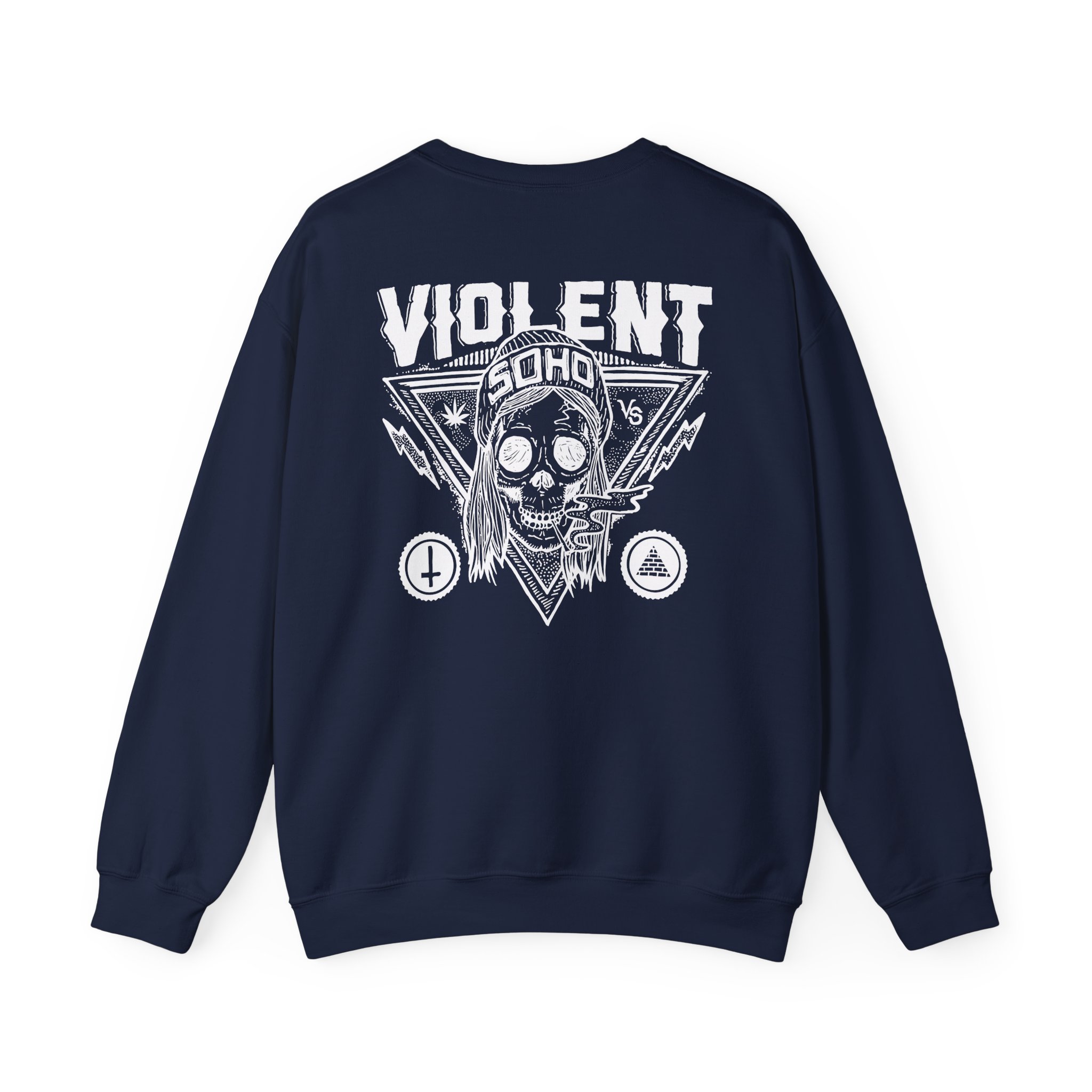 Violent Soho Blazin Skull Unisex Heavy Blendâ„¢ Crewneck Sweatshirt