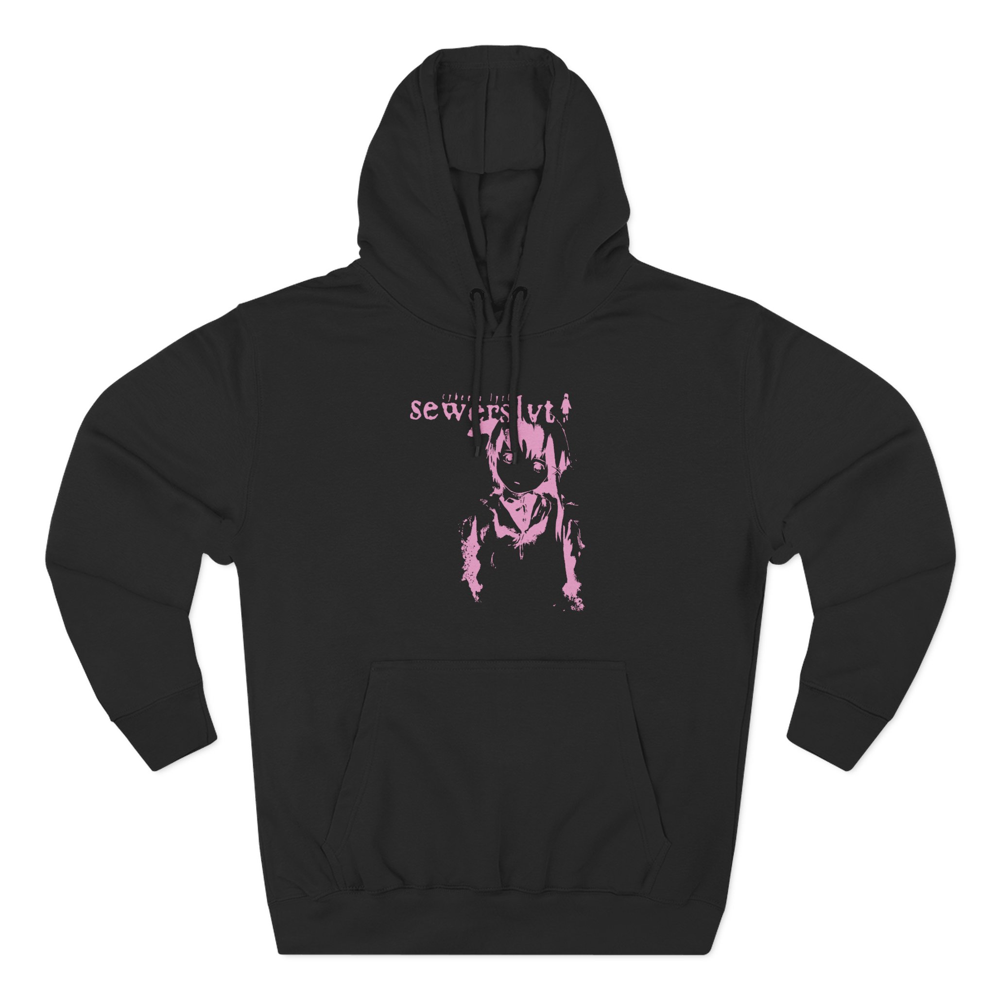 Sewerslvt Three-Panel Fleece Hoodie