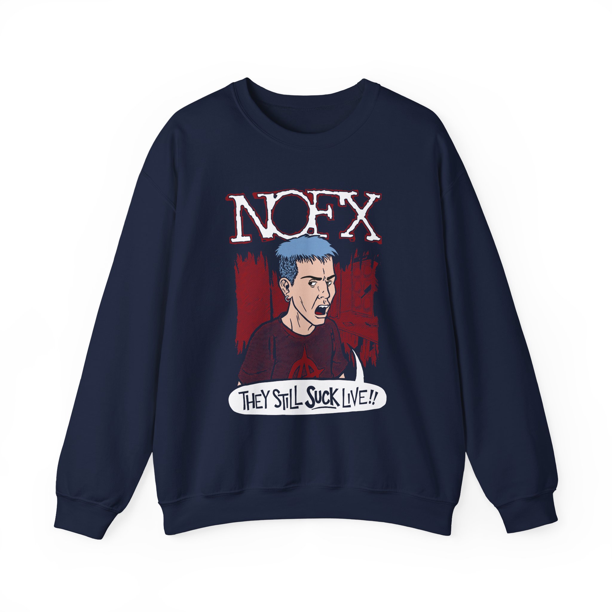 Nofx Jstill Suck Unisex Heavy Blendâ„¢ Crewneck Sweatshirt