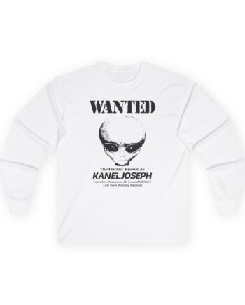 Kanel Joseph Wanted Alien Unisex Ultra Cotton Long Sleeve Tee