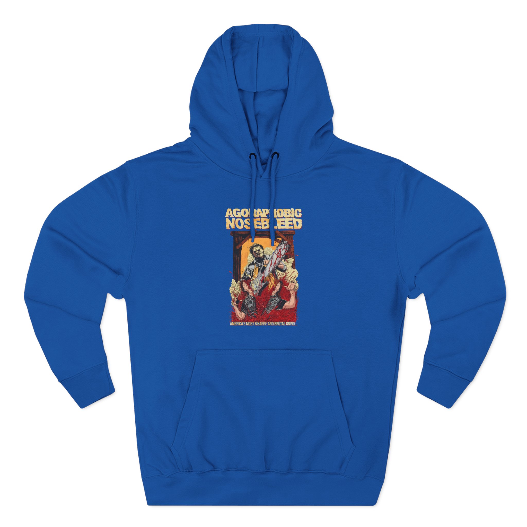 Agoraphobic Nosebleed Leatherface Three-Panel Fleece Hoodie