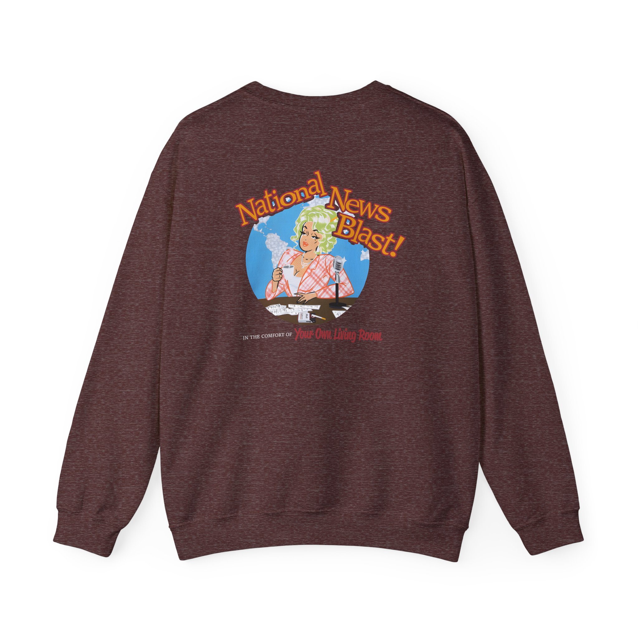 Broski Report National News Blast Unisex Heavy Blendâ„¢ Crewneck Sweatshirt