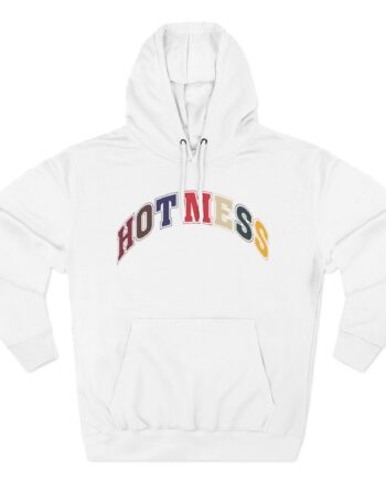 Alix Earle Hot Mess Varsity Three-Panel Fleece Hoodie