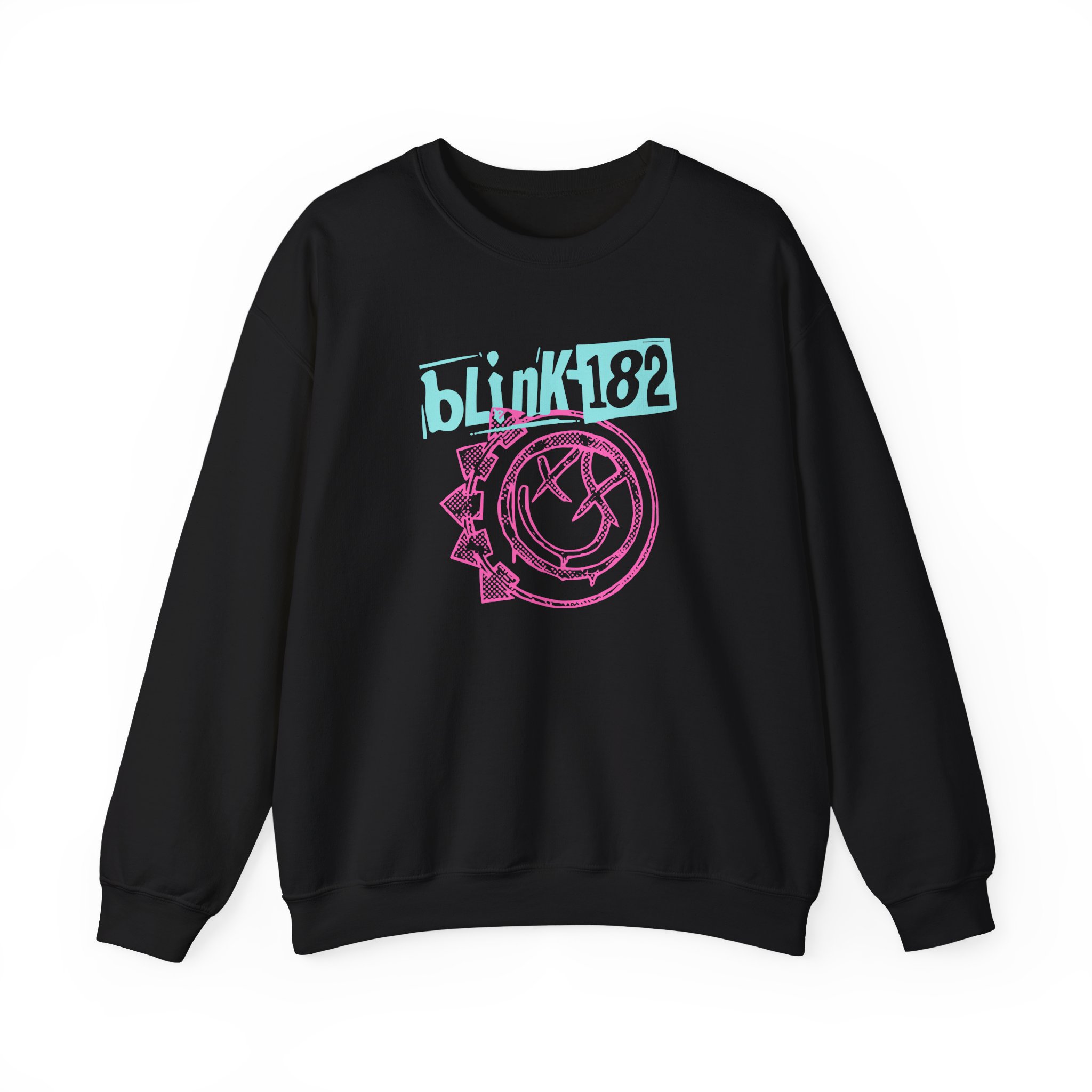 Blink 182 Smiley Crop Unisex Heavy Blendâ„¢ Crewneck Sweatshirt