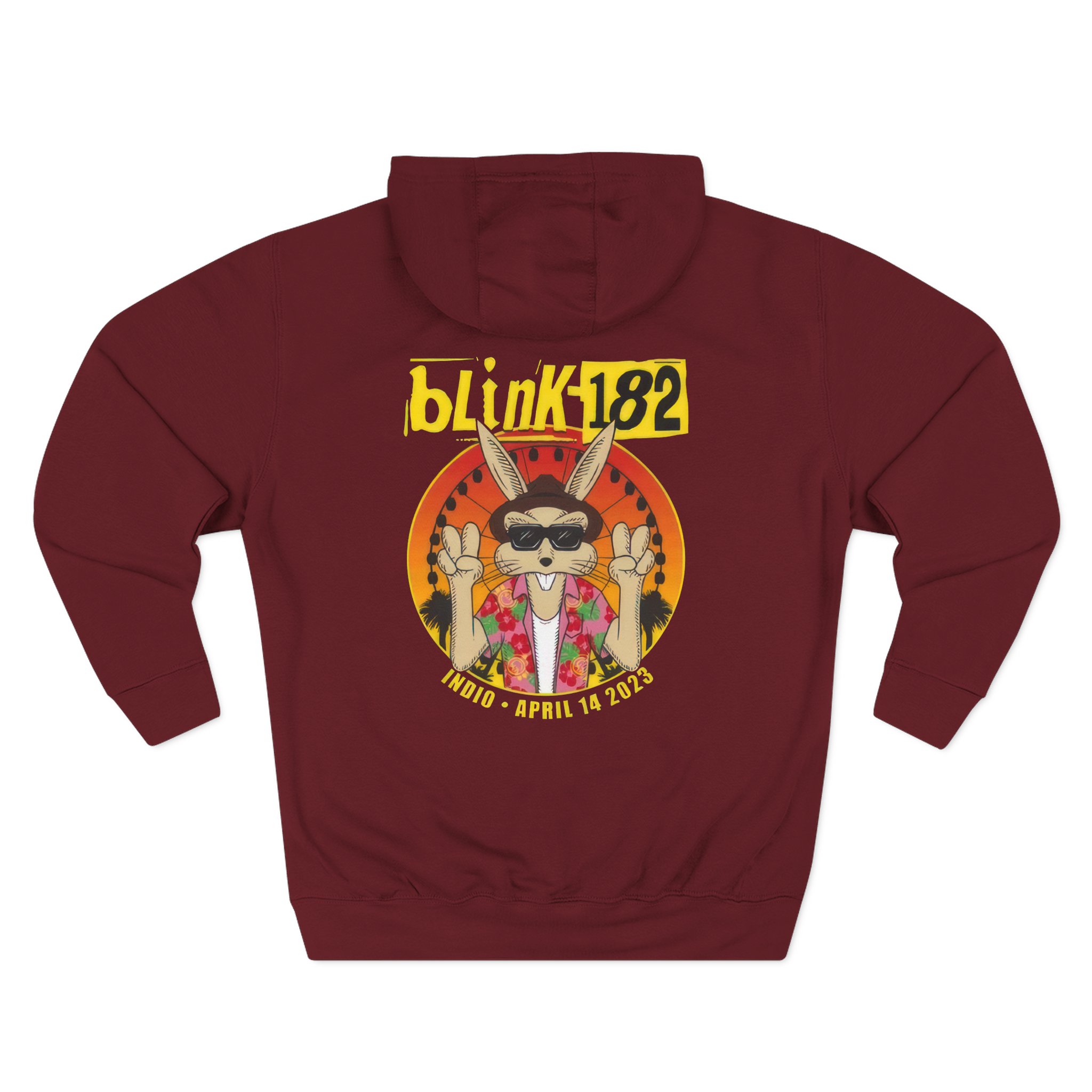 Blink 182 Coachella San Diego 2023 Three-Panel Fleece Hoodie