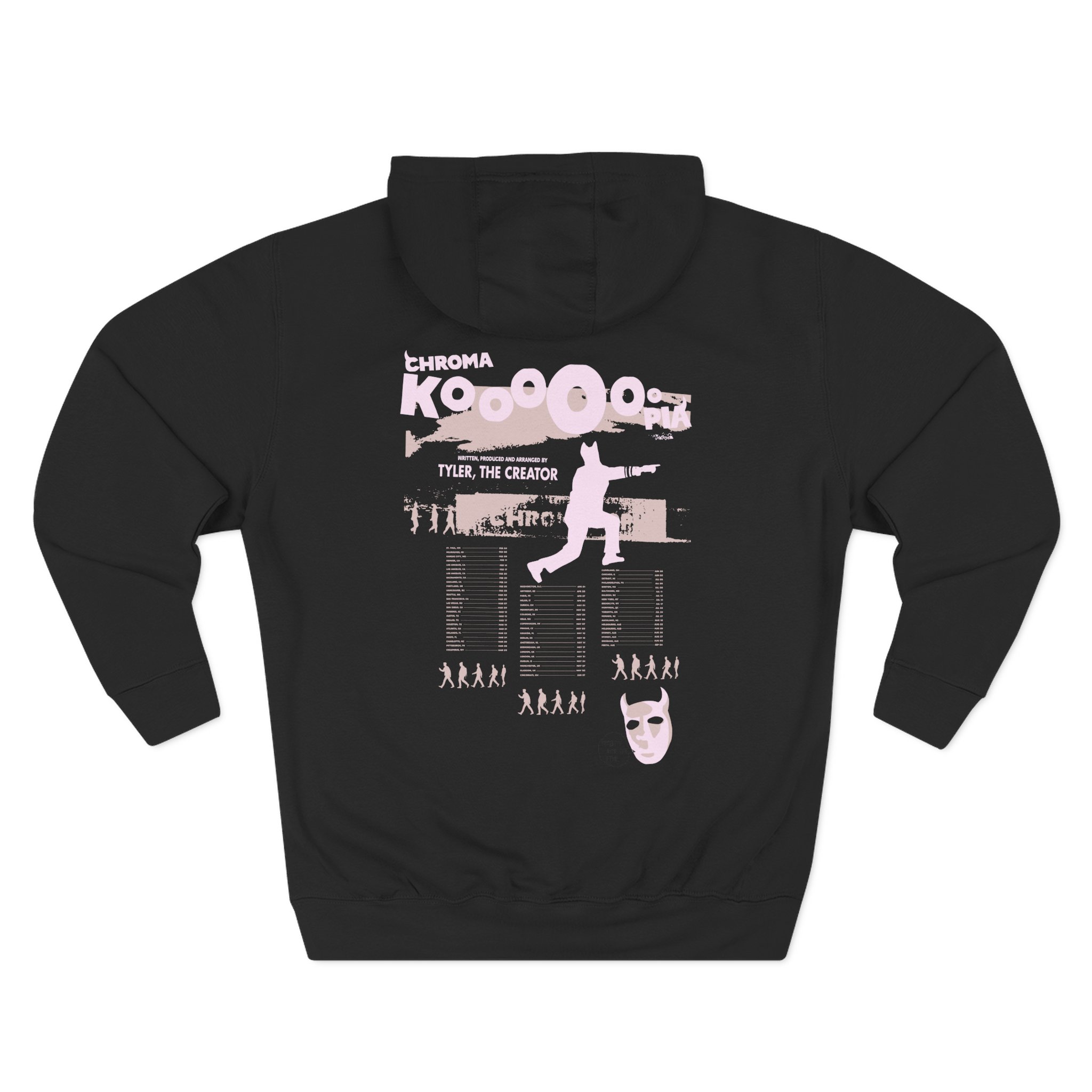 Chromakopia Signature Tour Dates Three-Panel Fleece Hoodie