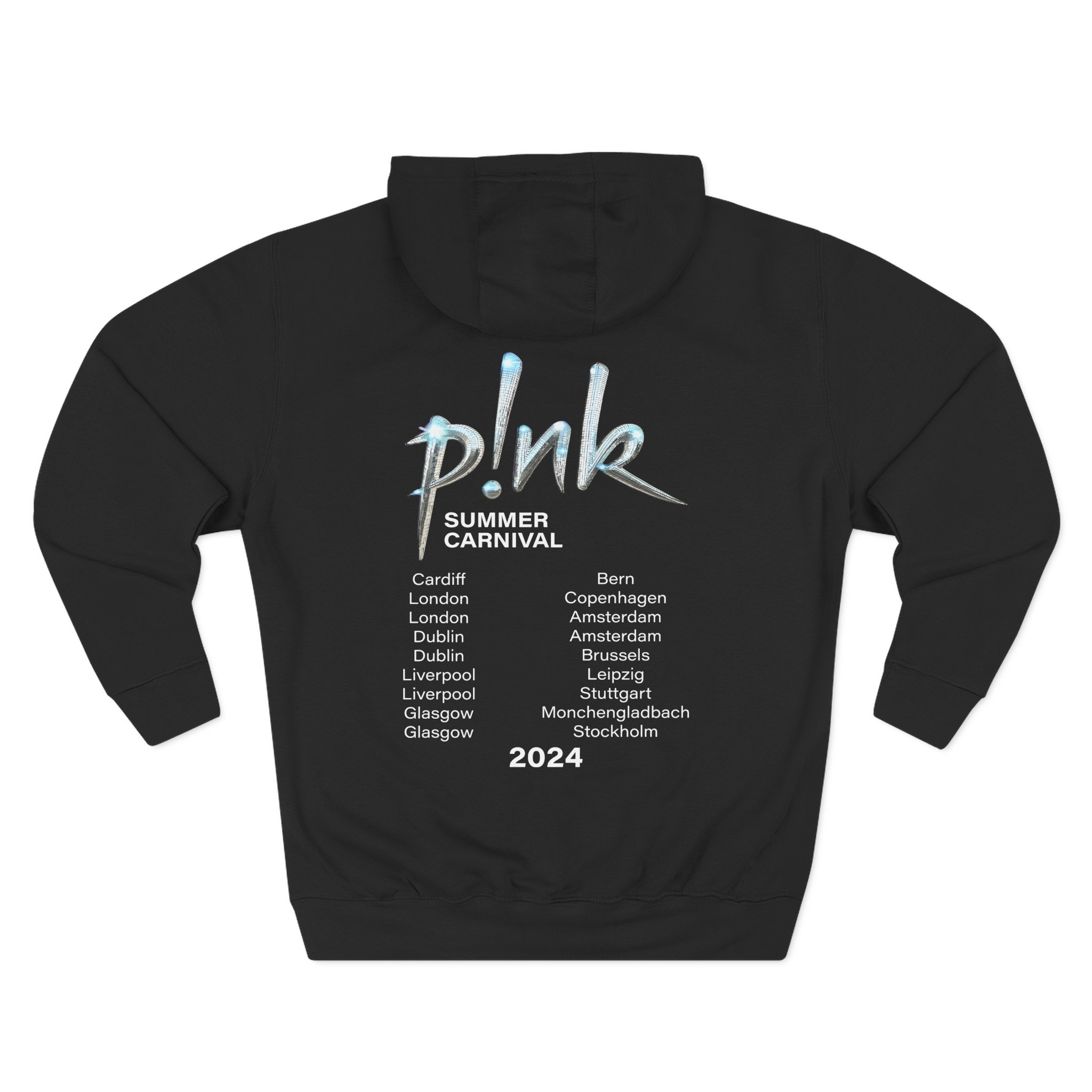 P!nk Split Tie Dye Three-Panel Fleece Hoodie