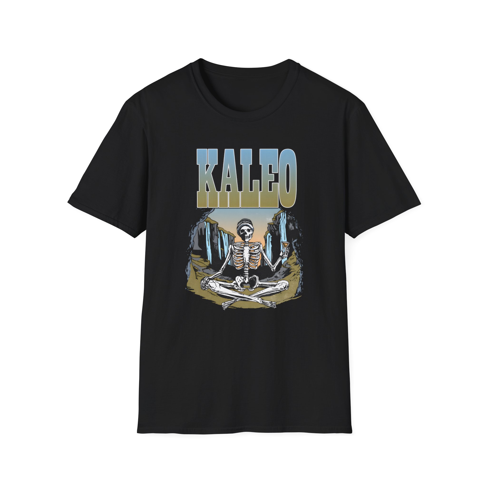 Kaleo Meditating Skeleton Unisex Softstyle T-Shirt