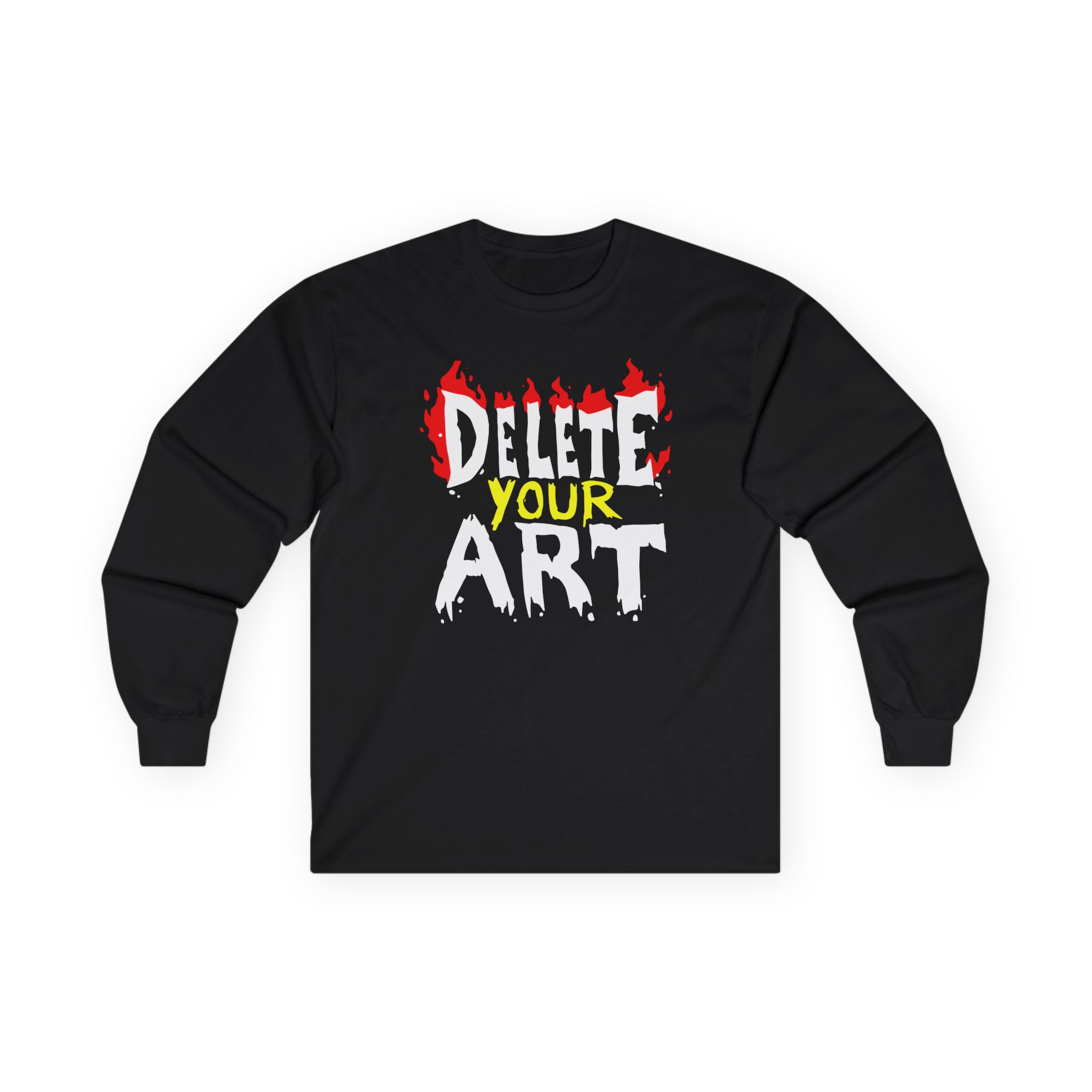 Drawfee Delete Your Art Unisex Ultra Cotton Long Sleeve Tee