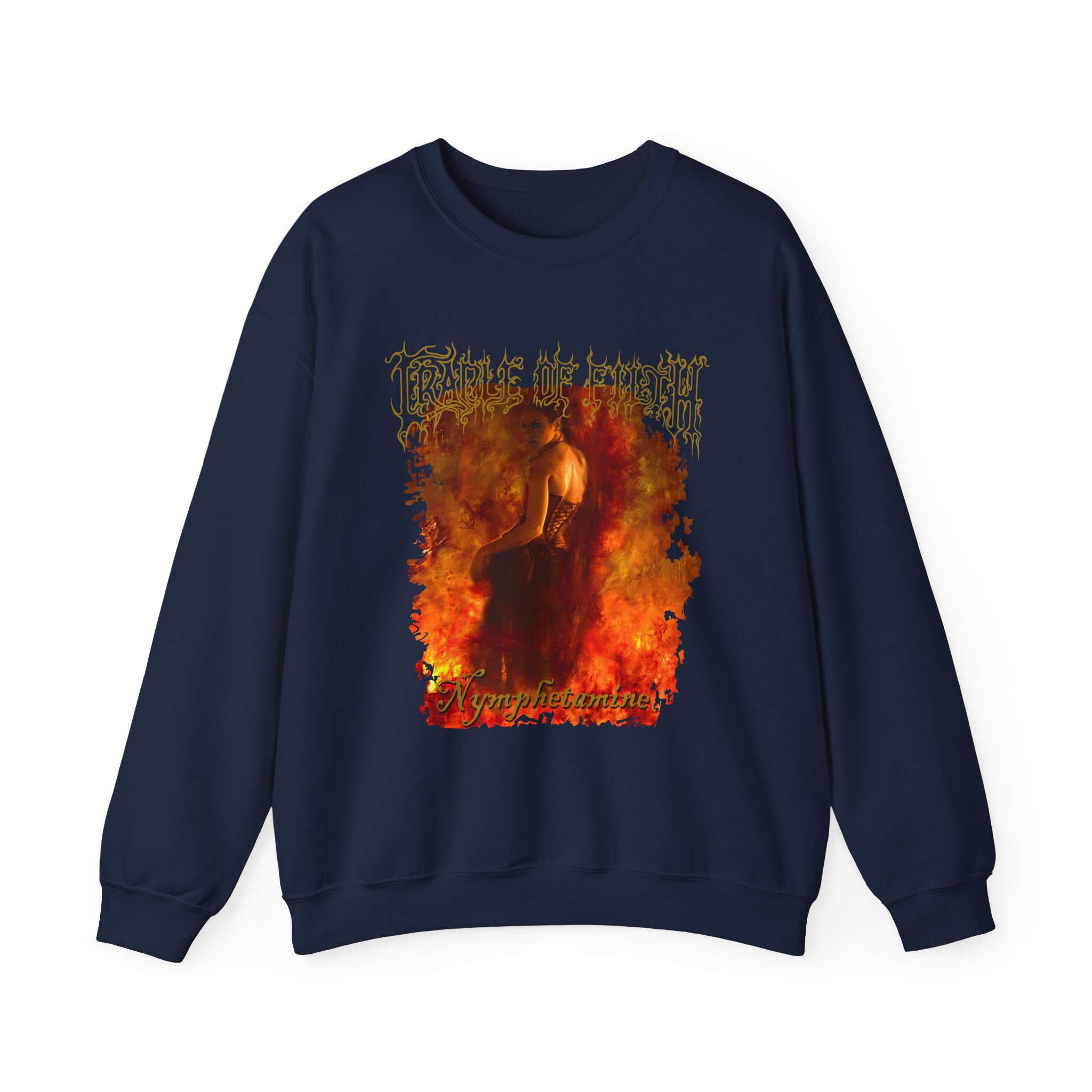 Cradle of Filth Nymphetamine Album Unisex Heavy Blendâ„¢ Crewneck Sweatshirt
