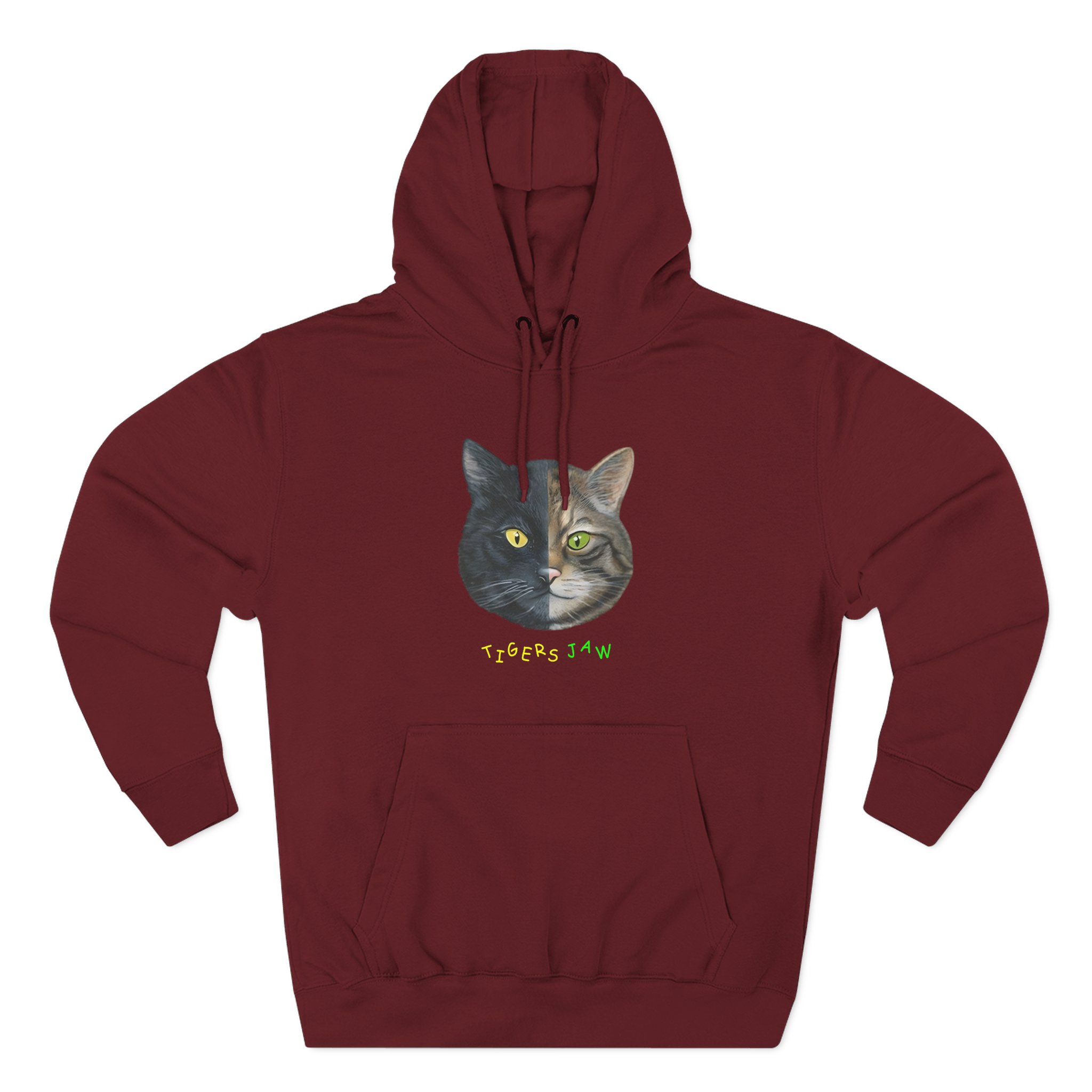 Tigers Jaw Cat Three-Panel Fleece Hoodie
