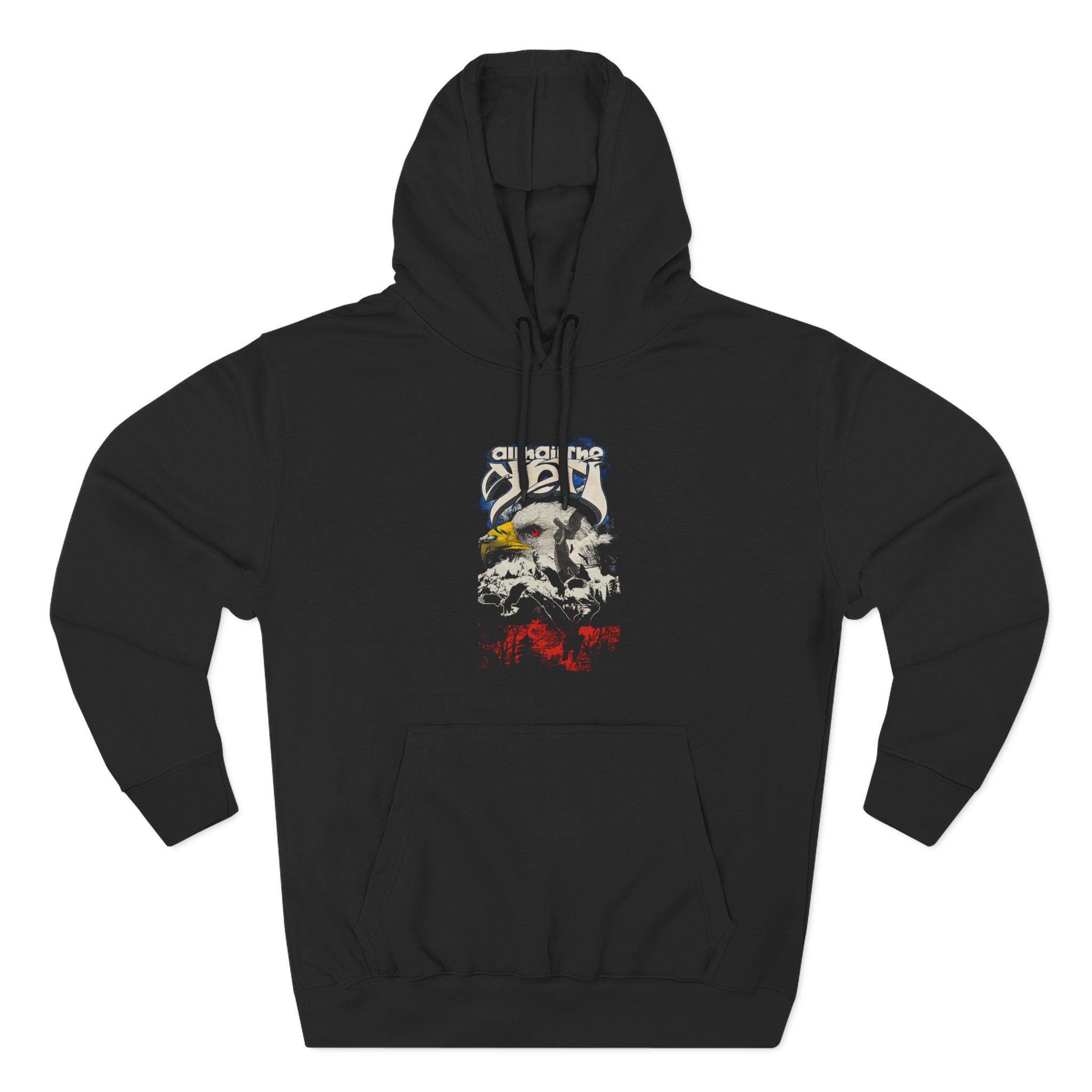 All Hail the Yeti Eagle Three-Panel Fleece Hoodie