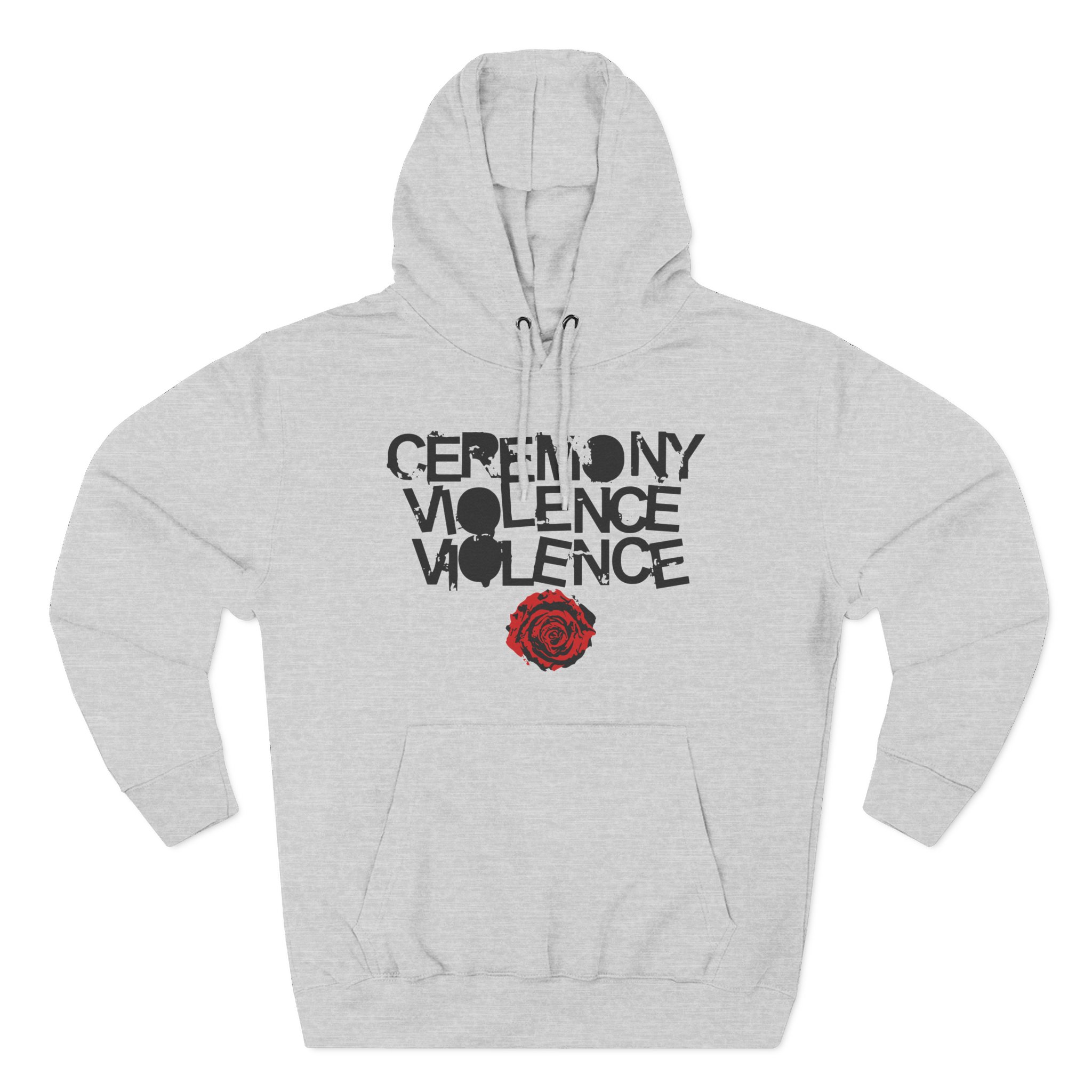 Ceremony Violence Violence Three-Panel Fleece Hoodie