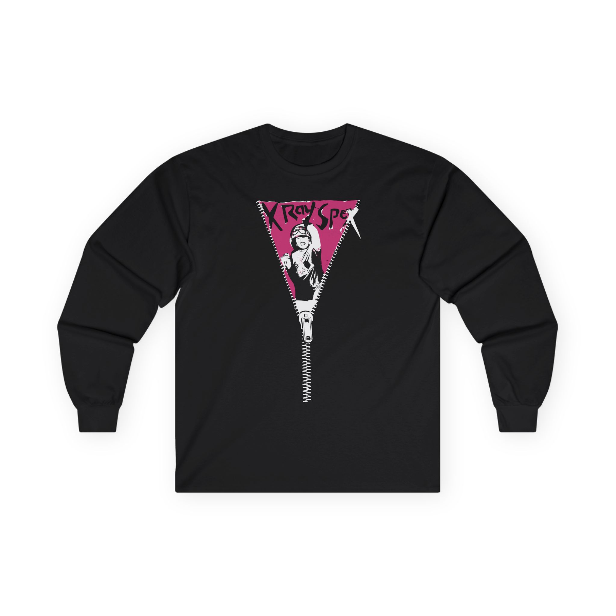 X-ray Spex Zipper Unisex Ultra Cotton Long Sleeve Tee