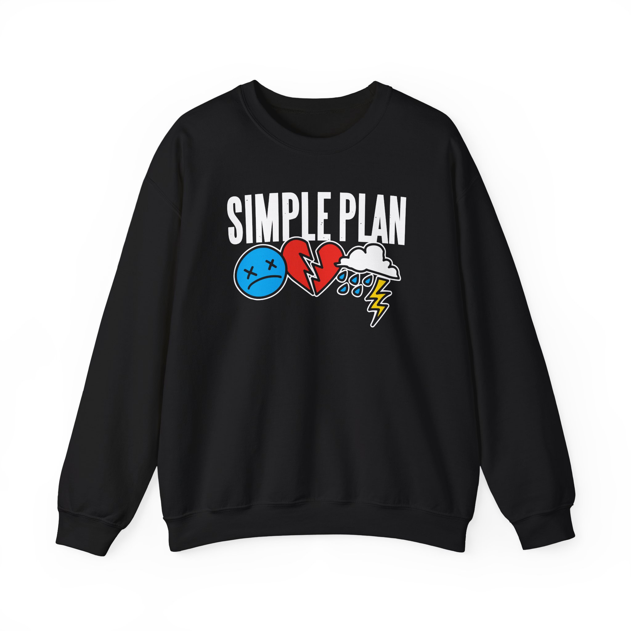 Simple Plan 3 Icons Logo Unisex Heavy Blendâ„¢ Crewneck Sweatshirt