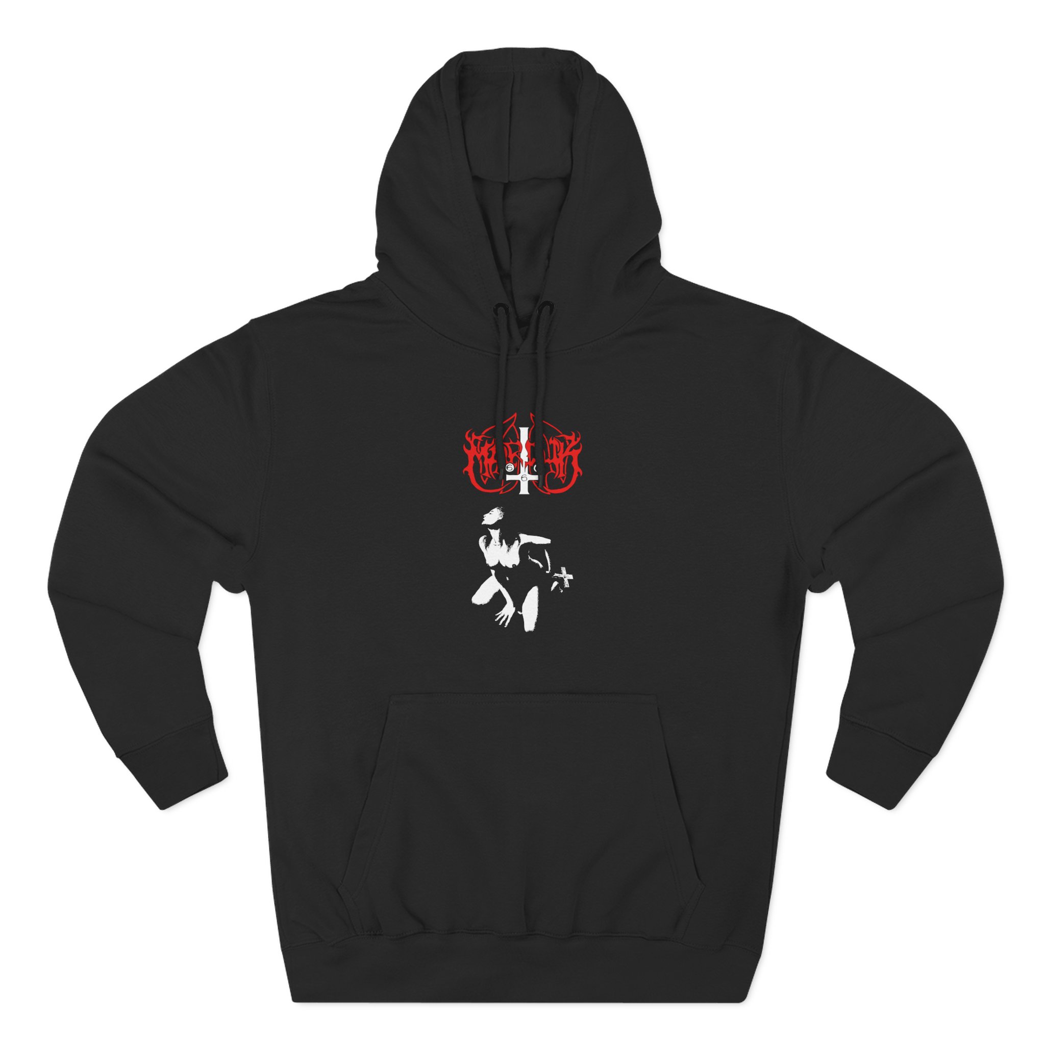 Marduk Fuck Me Jesus Three-Panel Fleece Hoodie