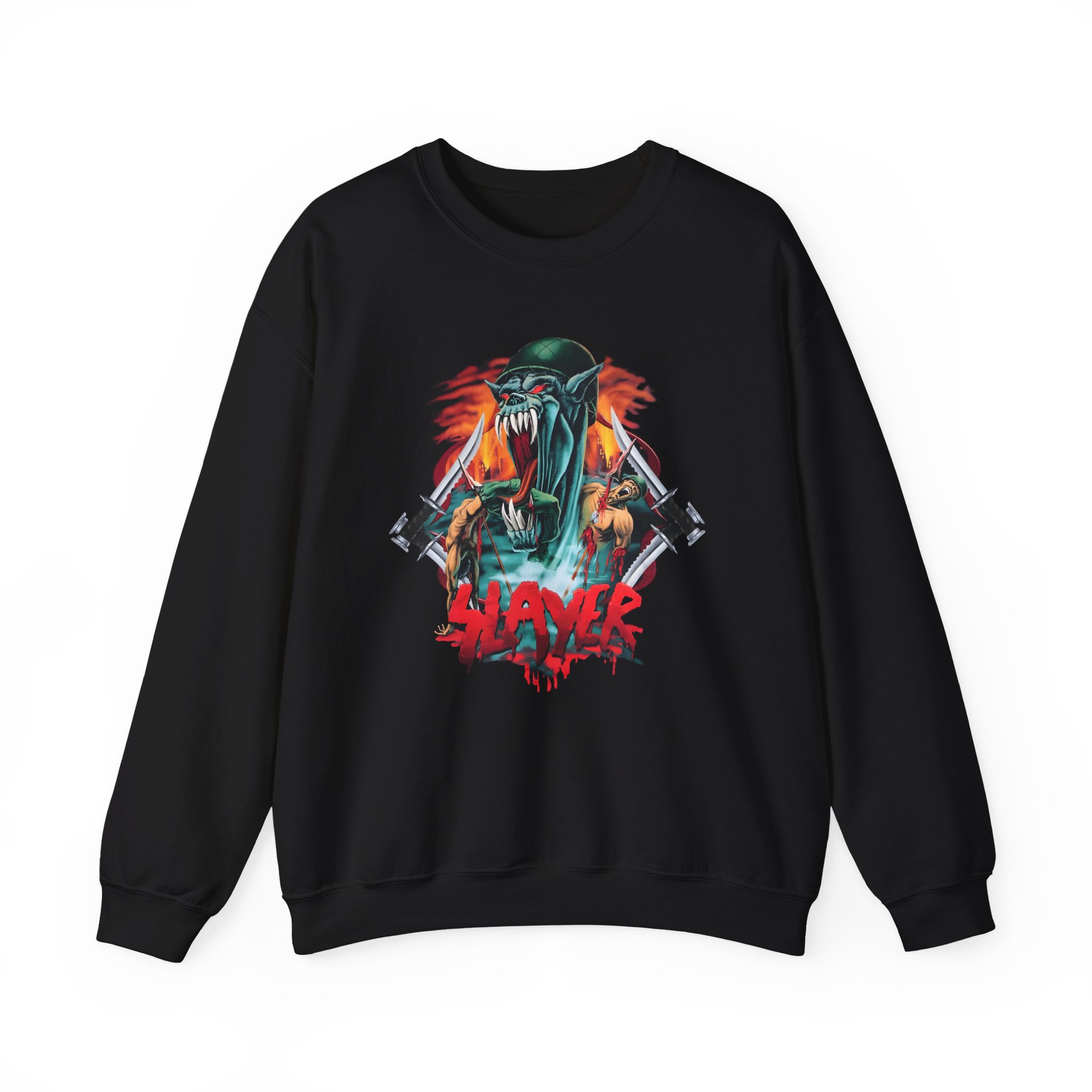 Slayer Soldier Feast Unisex Heavy Blendâ„¢ Crewneck Sweatshirt