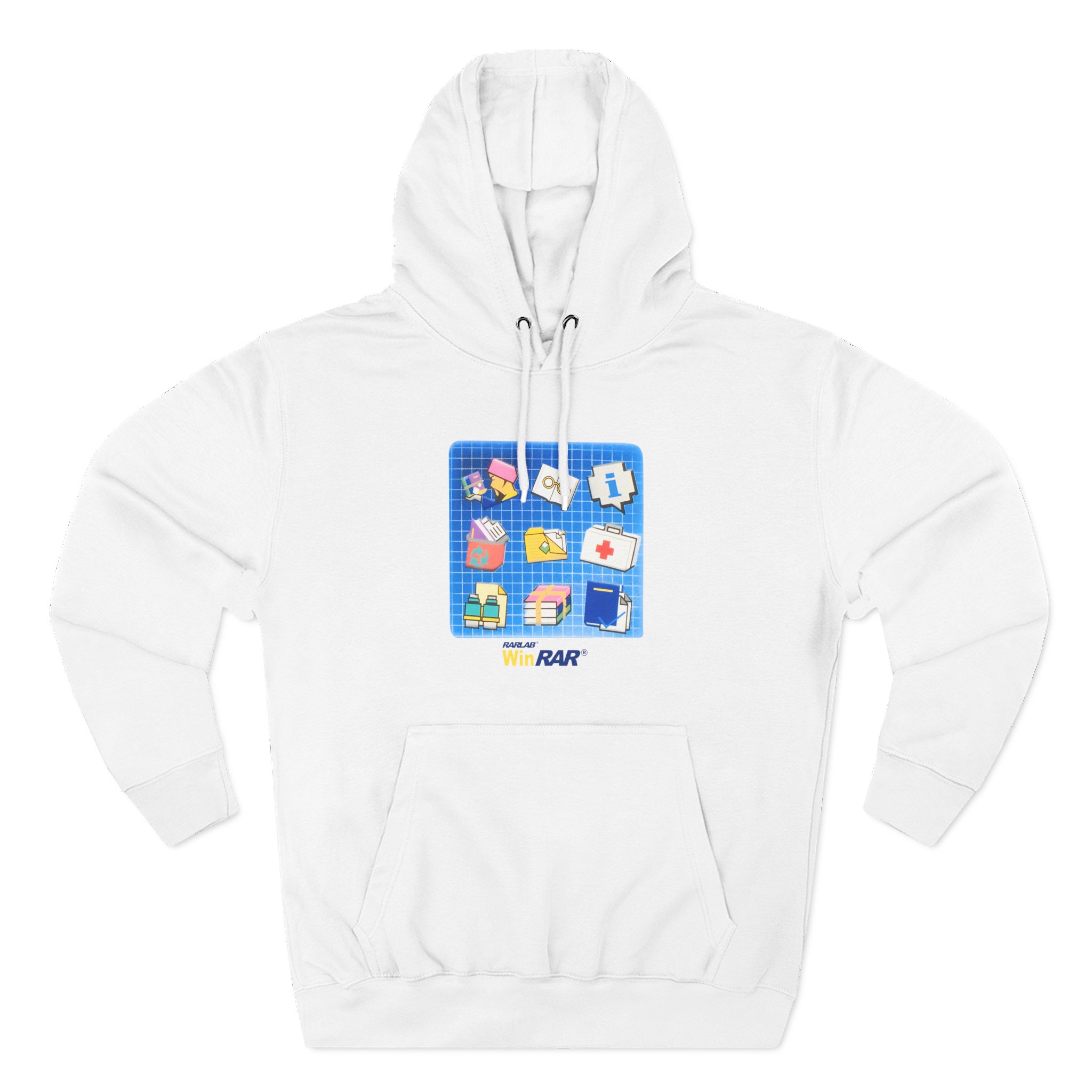Winrar Software Update Three-Panel Fleece Hoodie