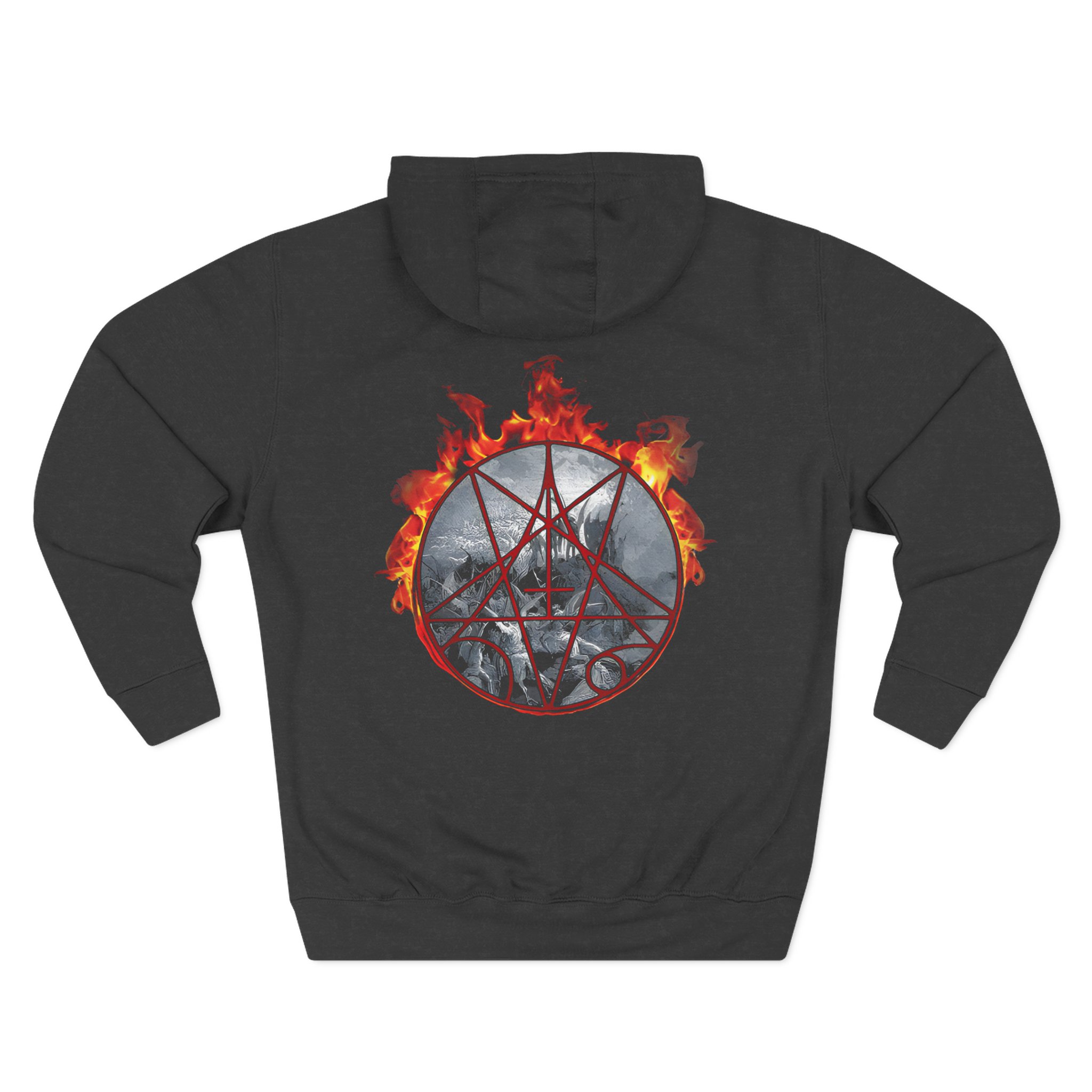 Morbid Angel Flaming Goat Three-Panel Fleece Hoodie