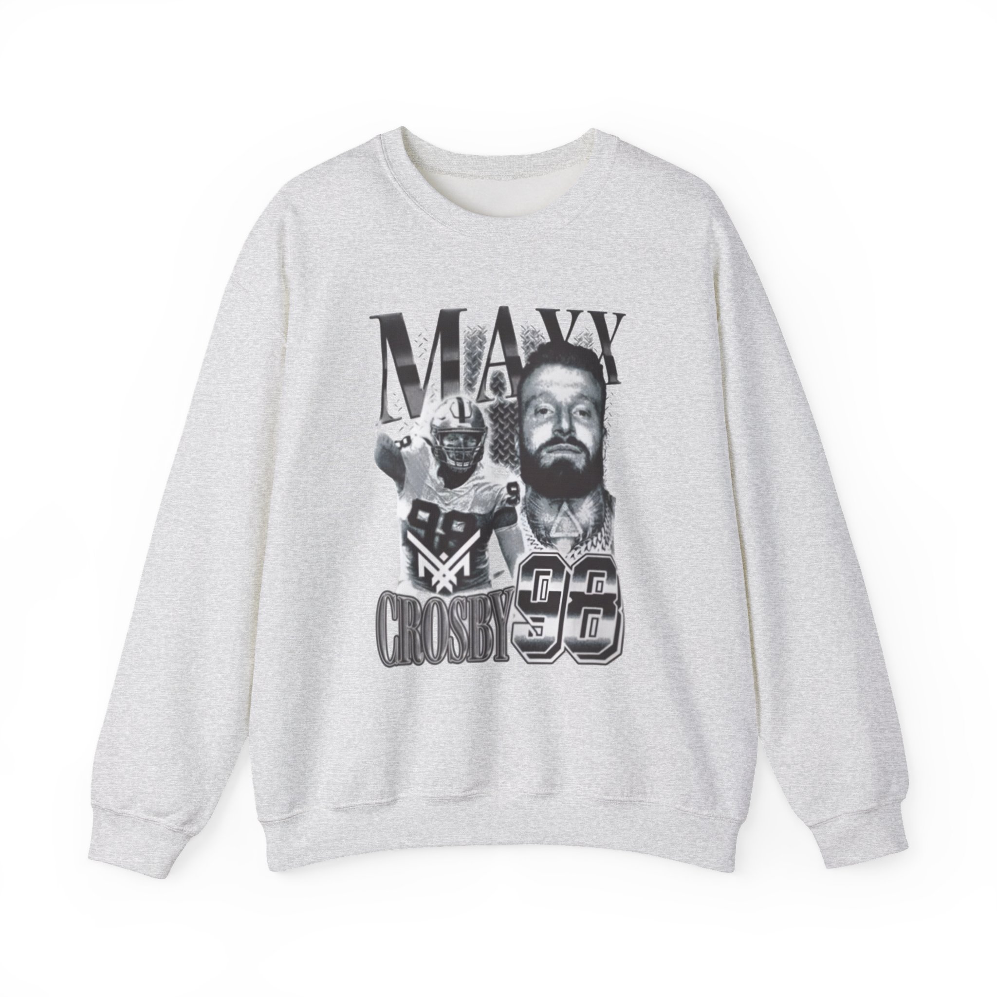 Maxx Crosby Vintage Unisex Heavy Blendâ„¢ Crewneck Sweatshirt