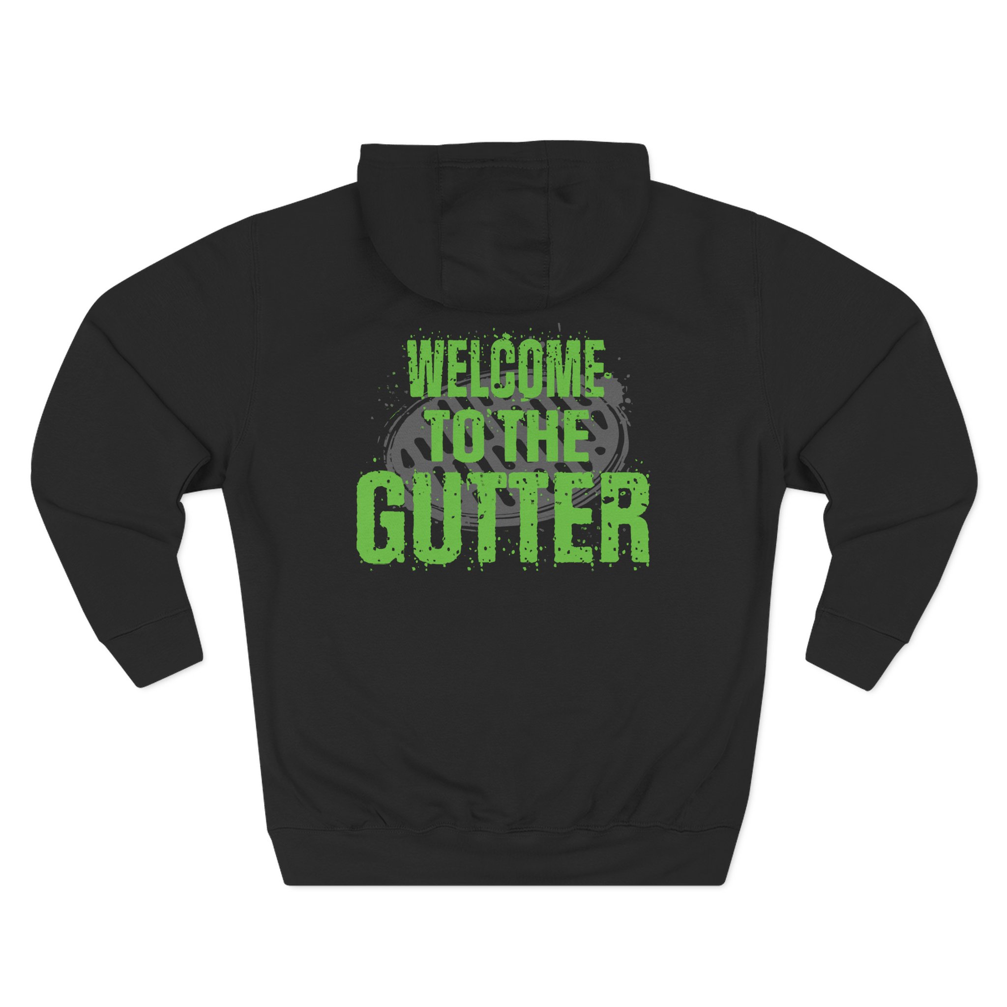 Overkill Welcome to the Gutter Raglan Three-Panel Fleece Hoodie