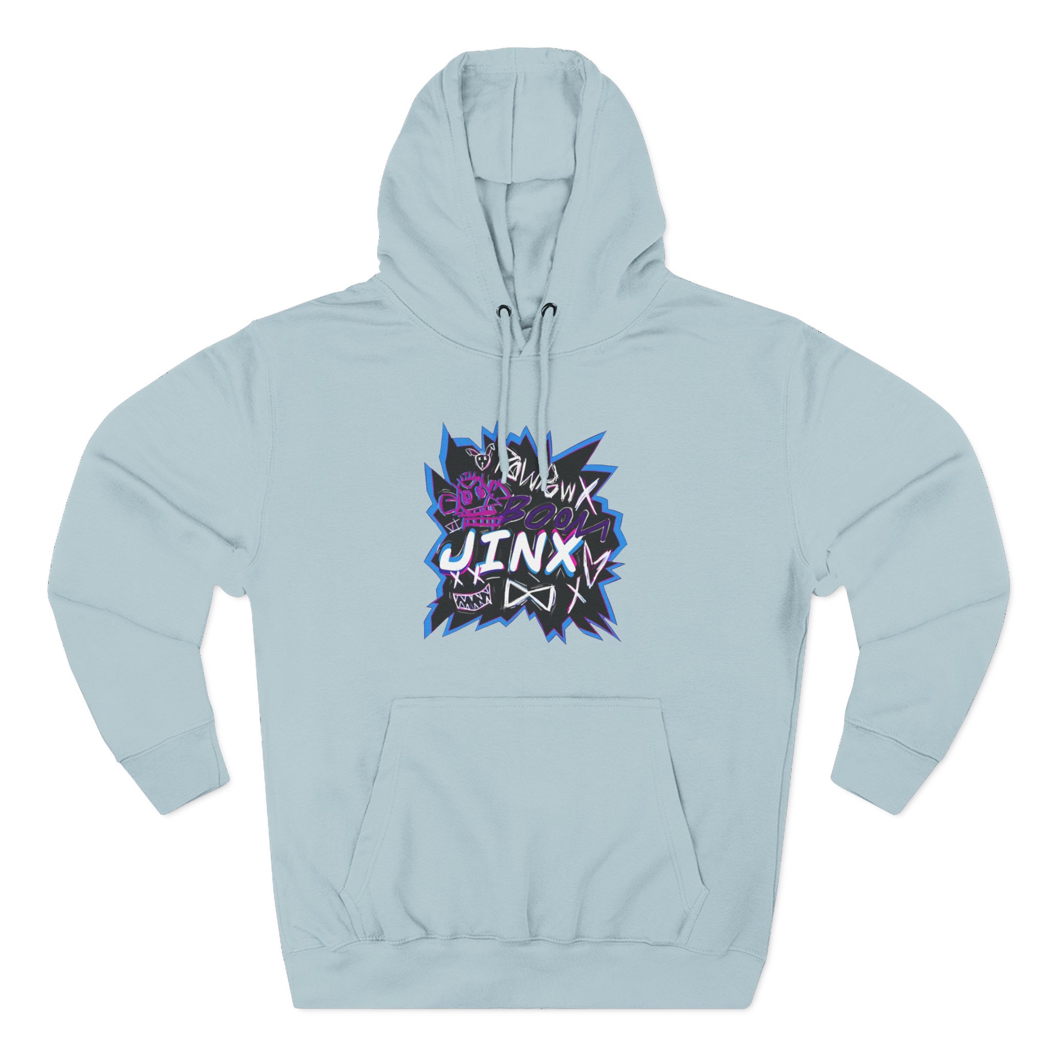 Jinx Three-Panel Fleece Hoodie