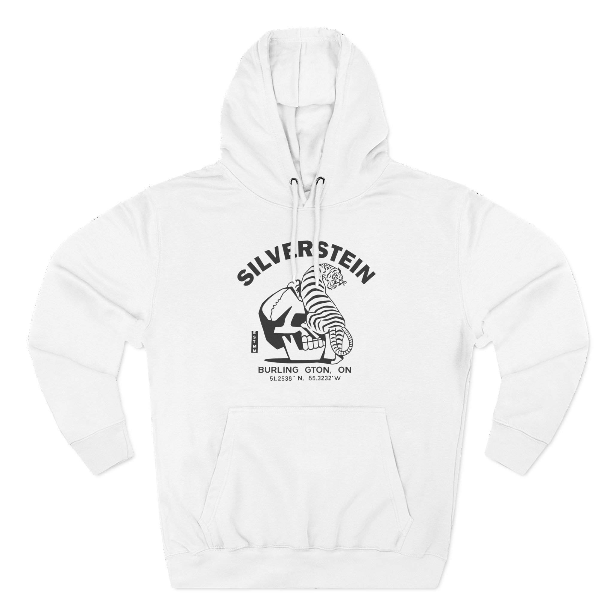Silverstein Tiger Skull Three-Panel Fleece Hoodie