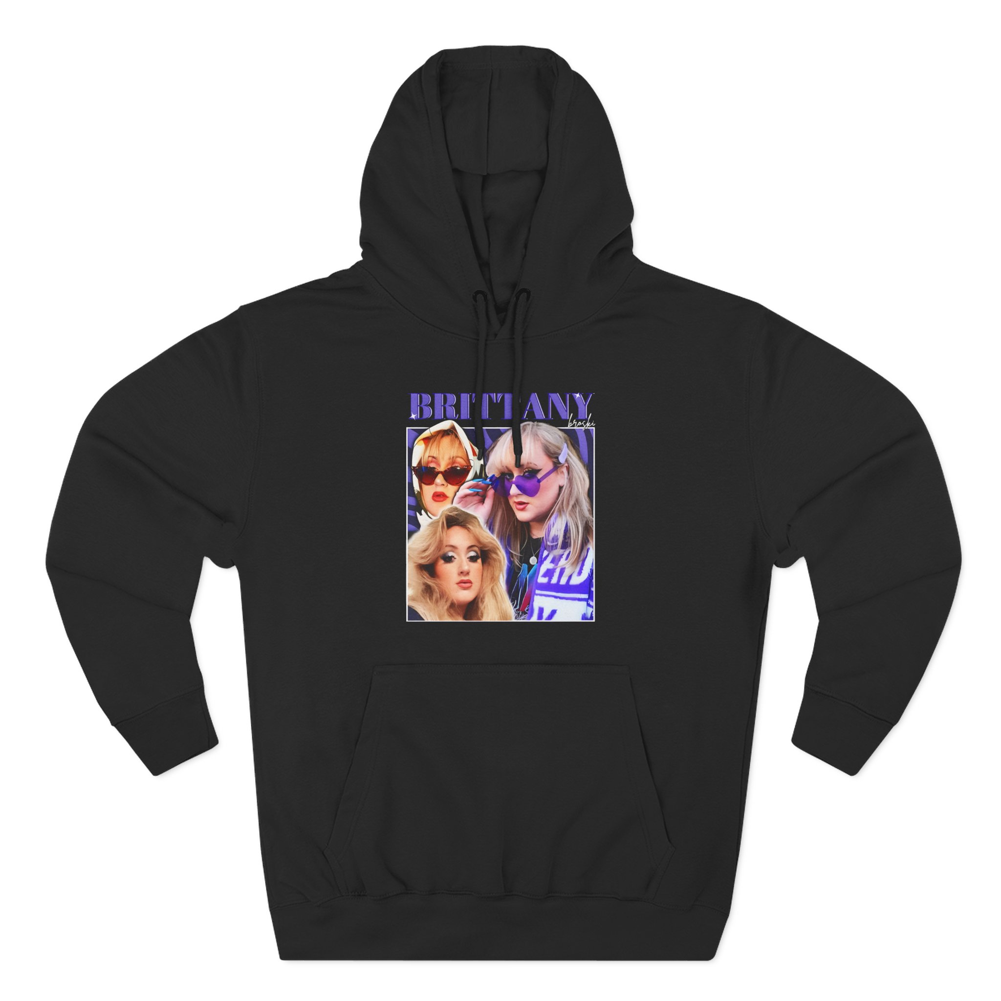 Broski Report 90's Vintage Three-Panel Fleece Hoodie