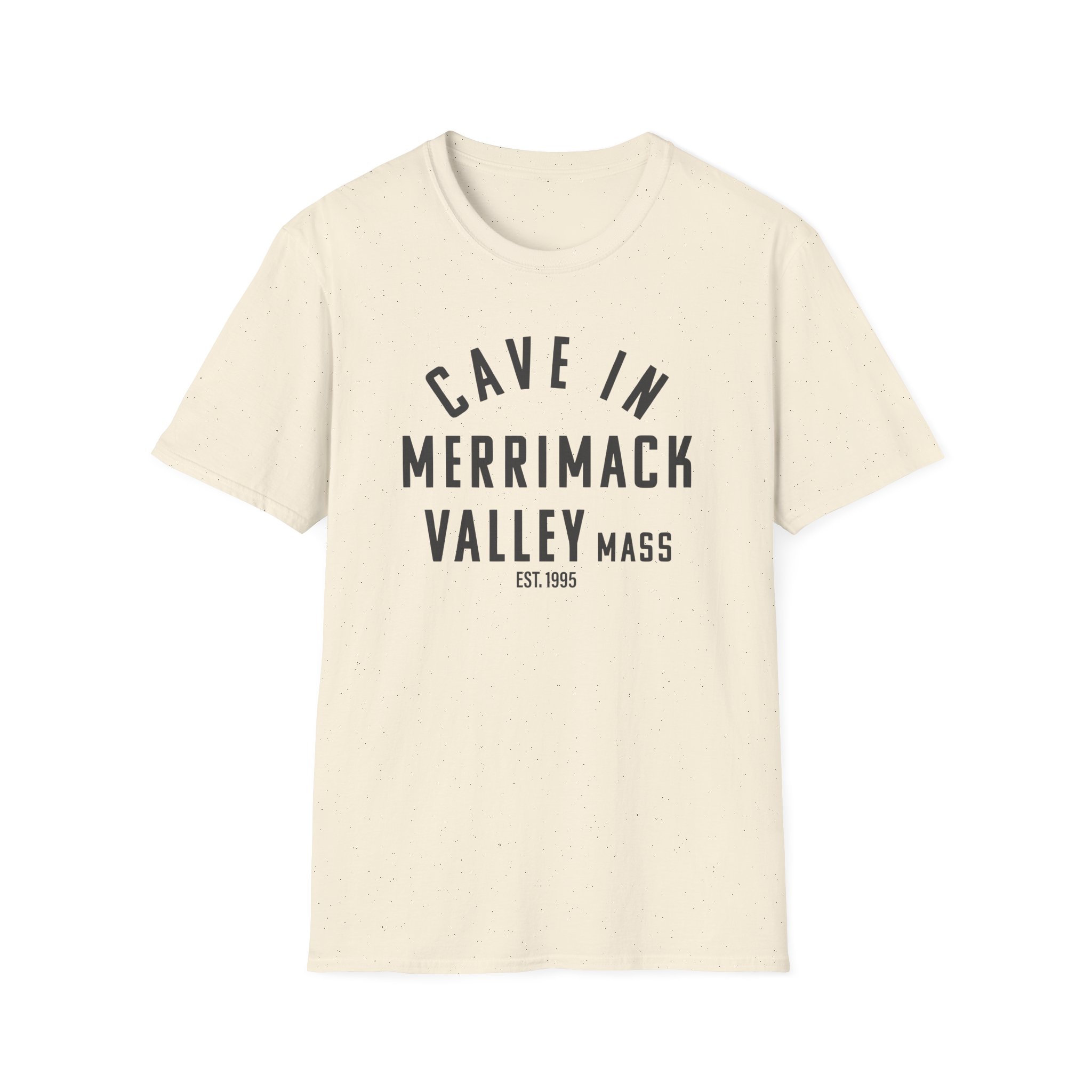 Cave in Merrimack Valley: Blackened Unisex Softstyle T-Shirt