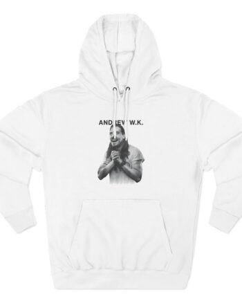 Andrew Wk Happy Three-Panel Fleece Hoodie