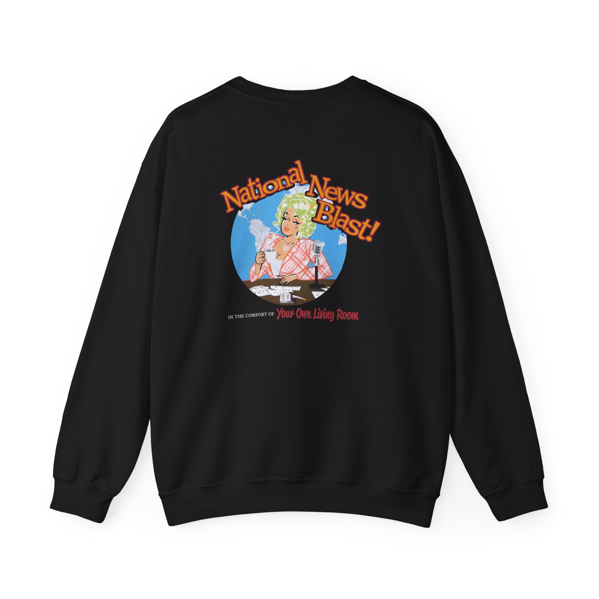 Broski Report National News Blast Unisex Heavy Blendâ„¢ Crewneck Sweatshirt