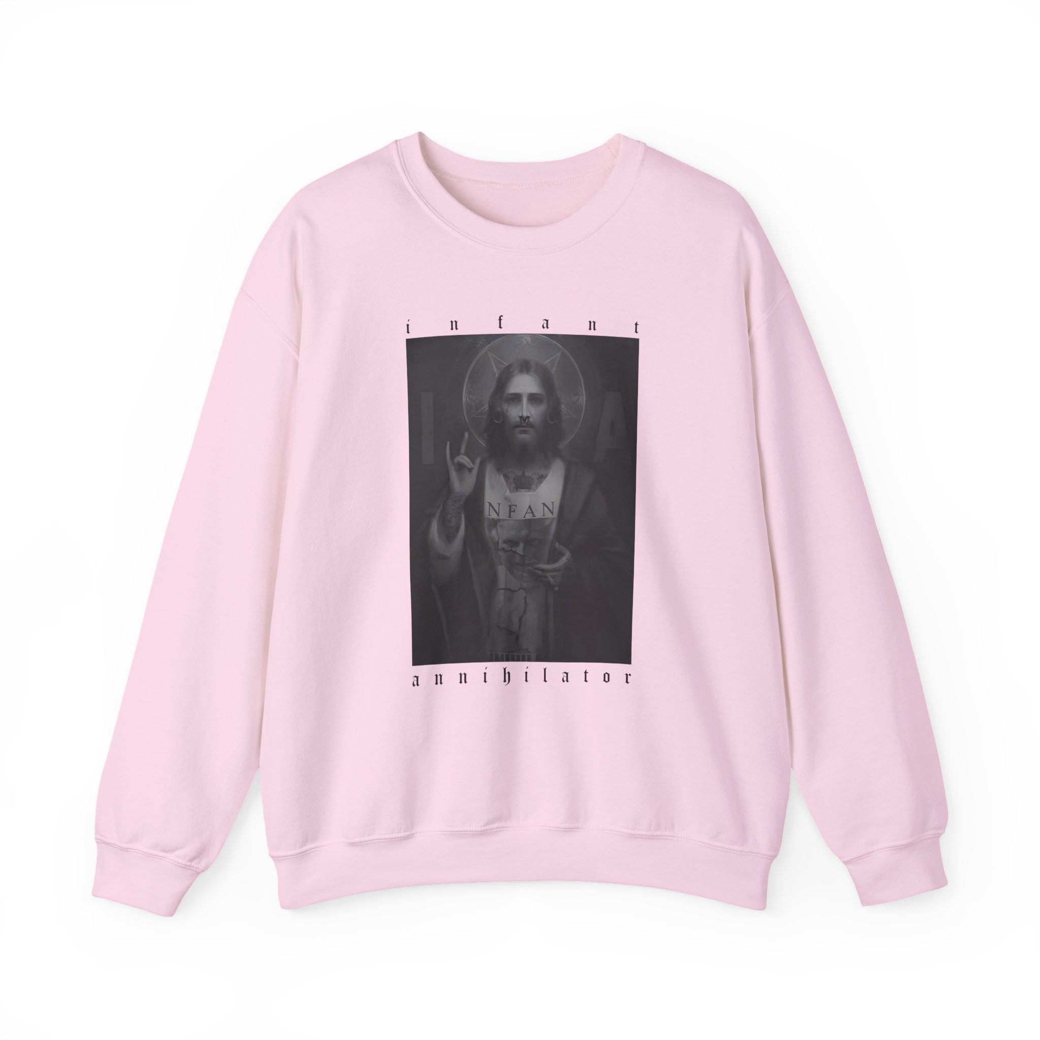 Infant Annihilator Jesus Unisex Heavy Blendâ„¢ Crewneck Sweatshirt