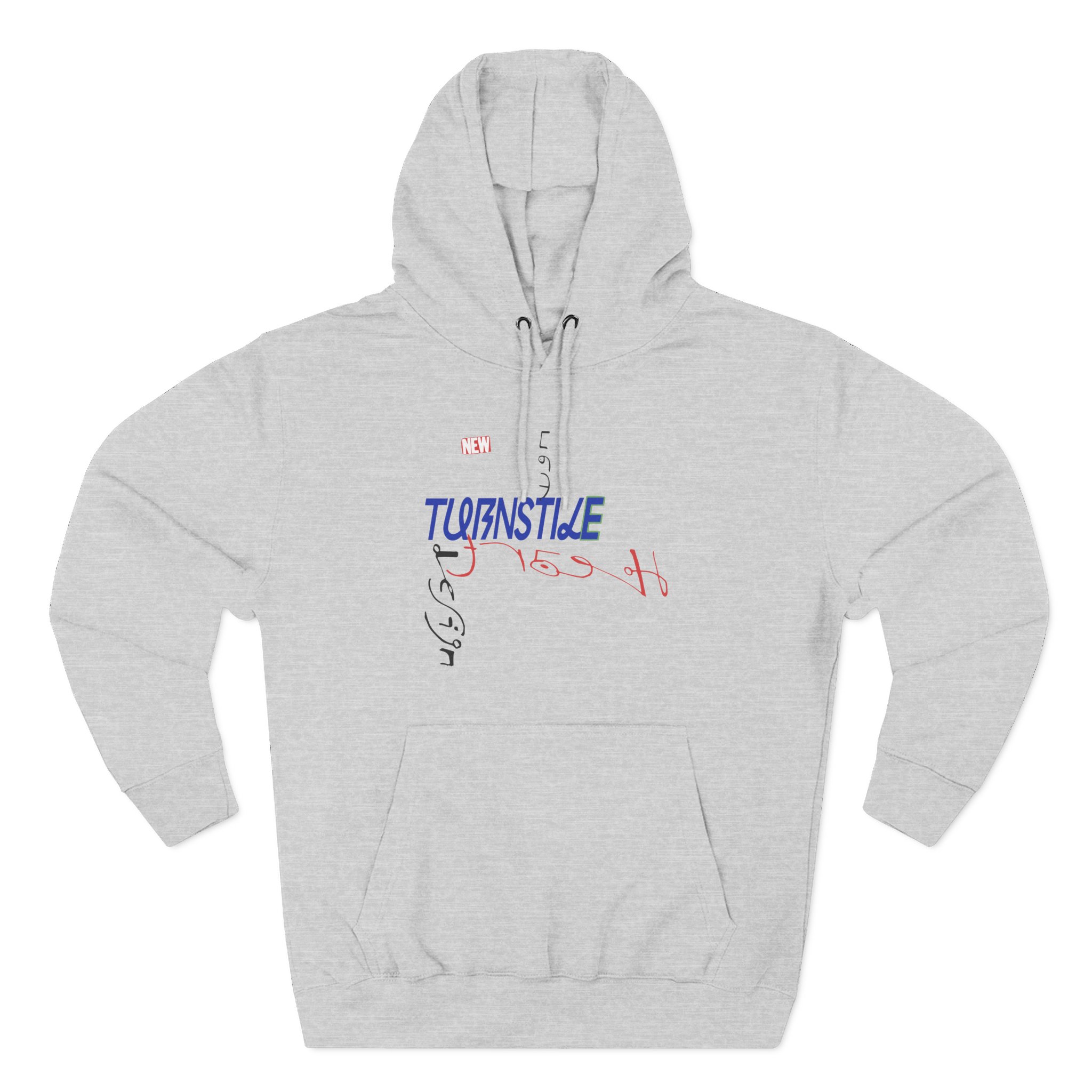 Turnstile New Heart Design Three-Panel Fleece Hoodie