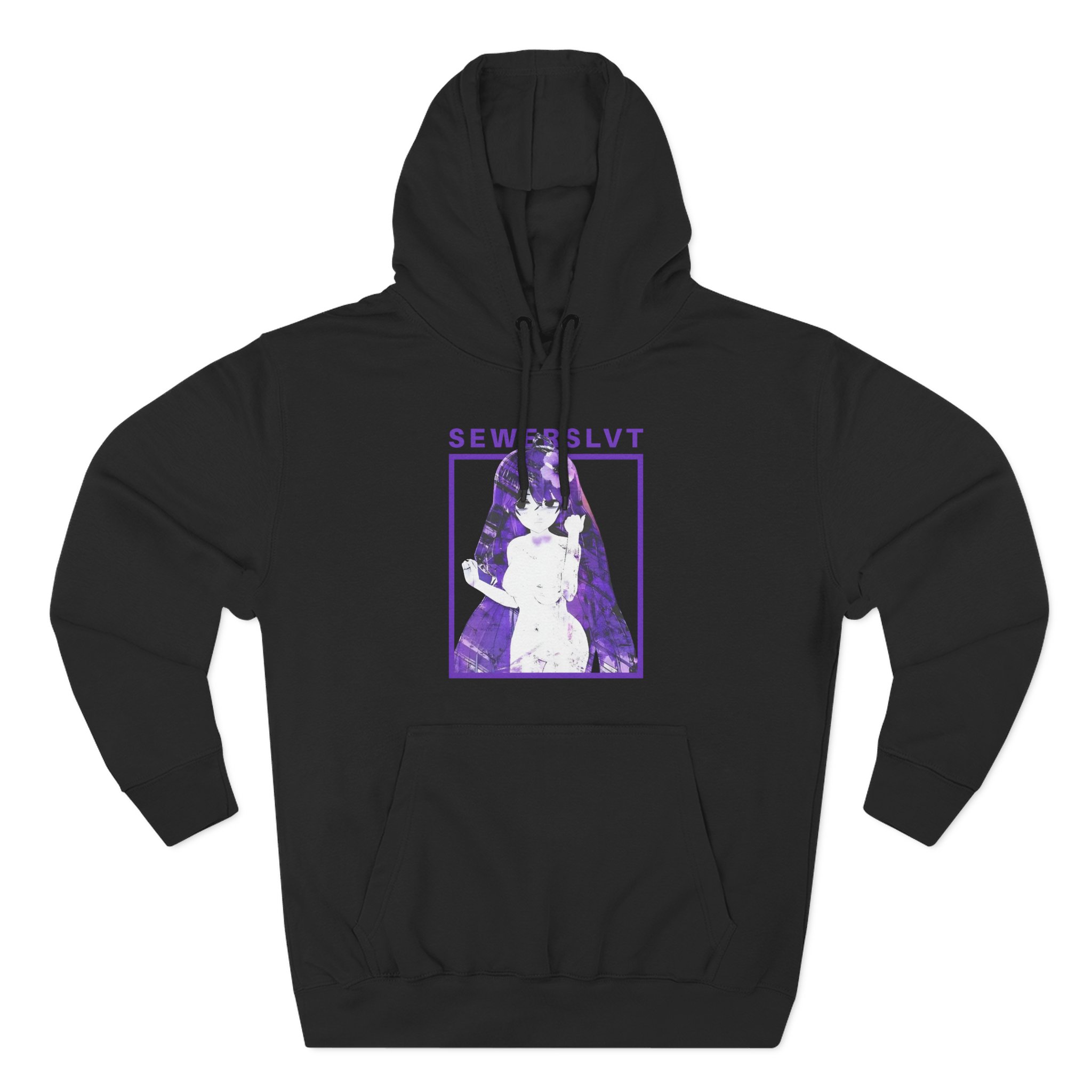 Sewerslvt Three-Panel Fleece Hoodie