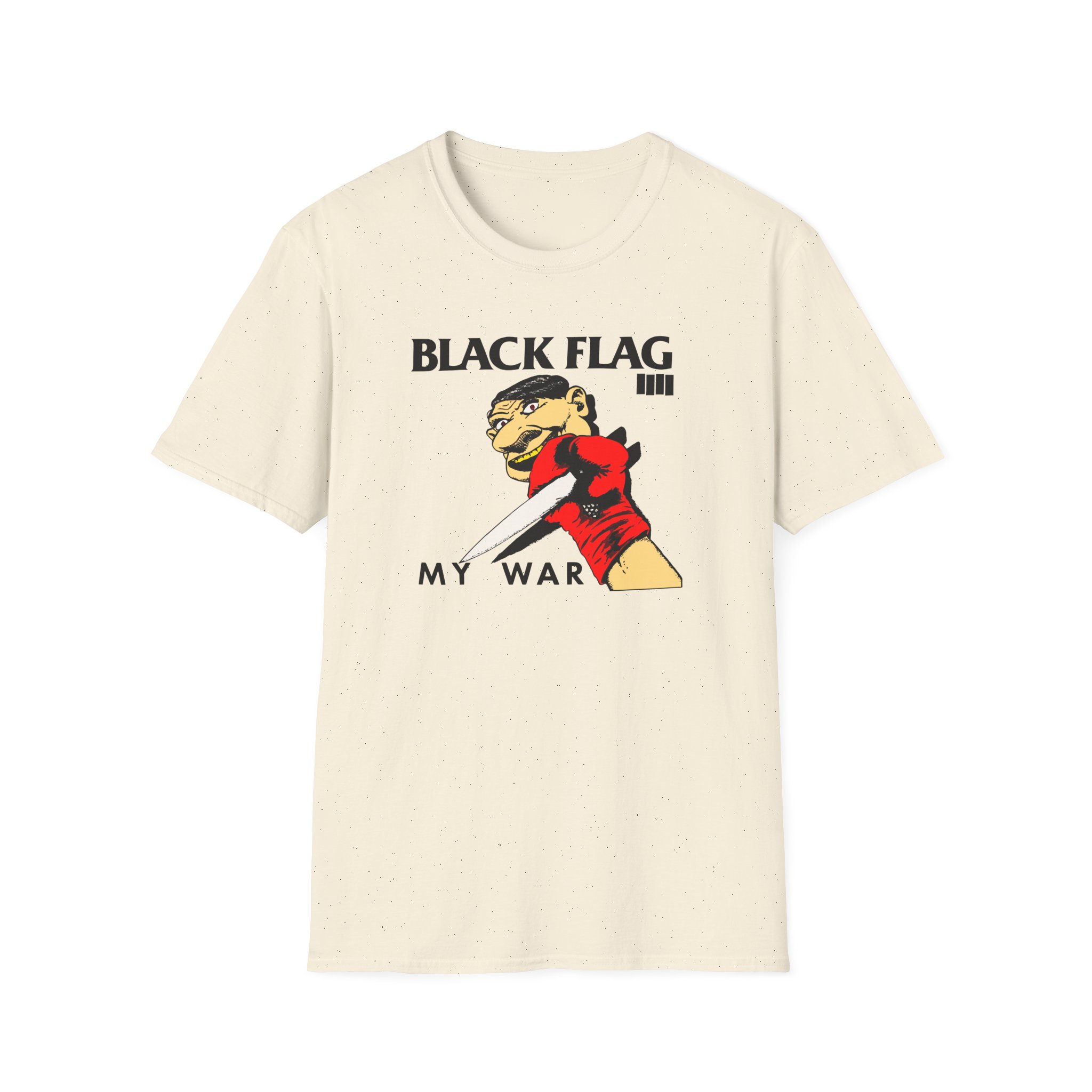 Black Flag My War Unisex Softstyle T-Shirt