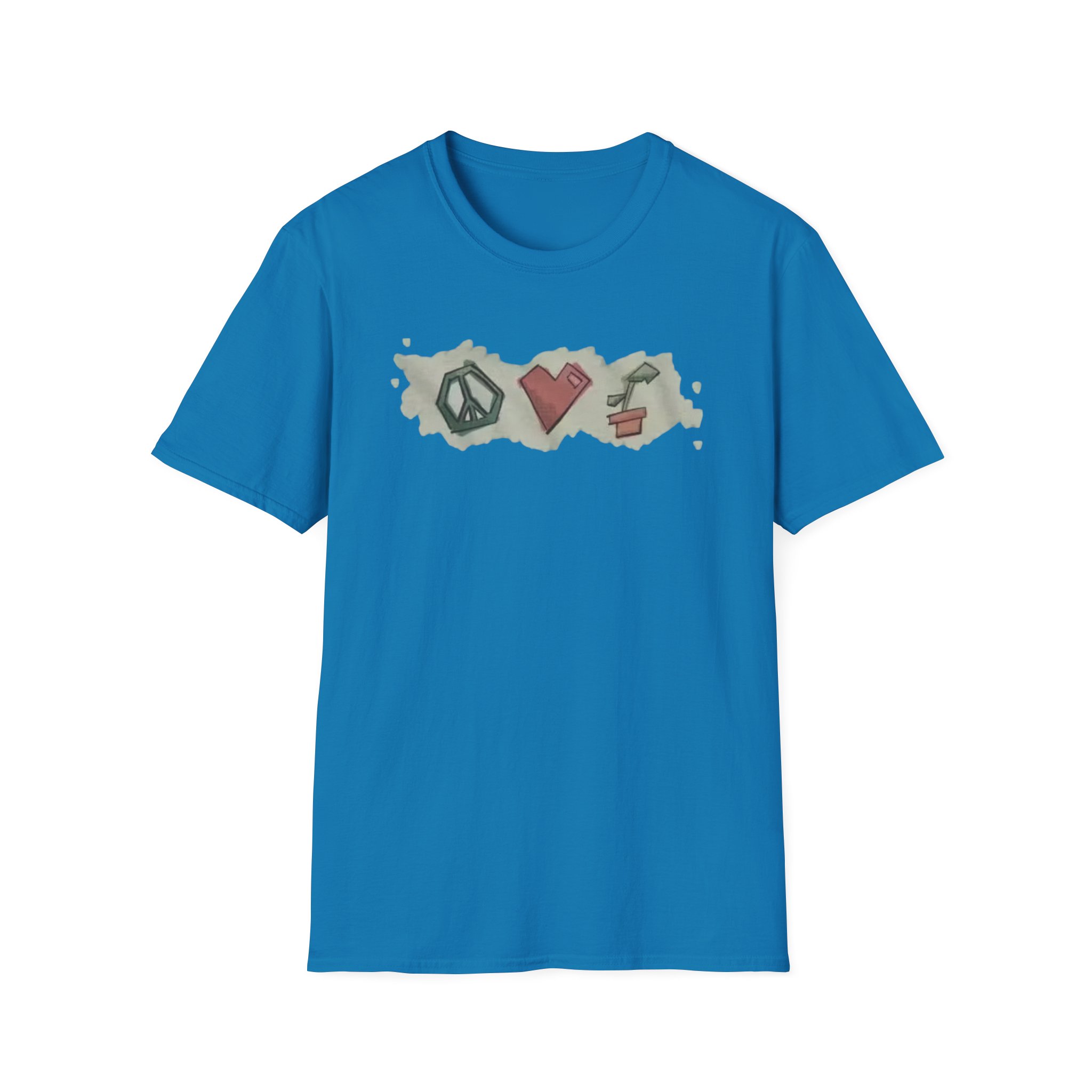Mumbo Jumbo Peace, Love and Plants Unisex Softstyle T-Shirt