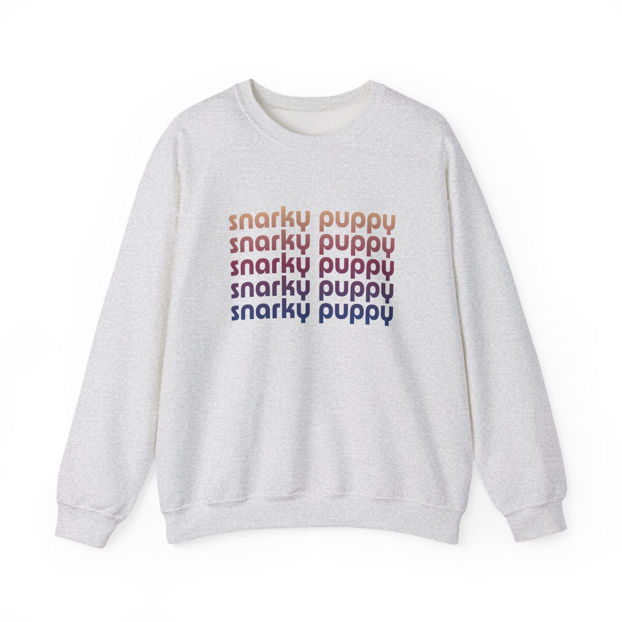 Snarky Puppy Repeating Logo Unisex Heavy Blend Crewneck Sweatshirt