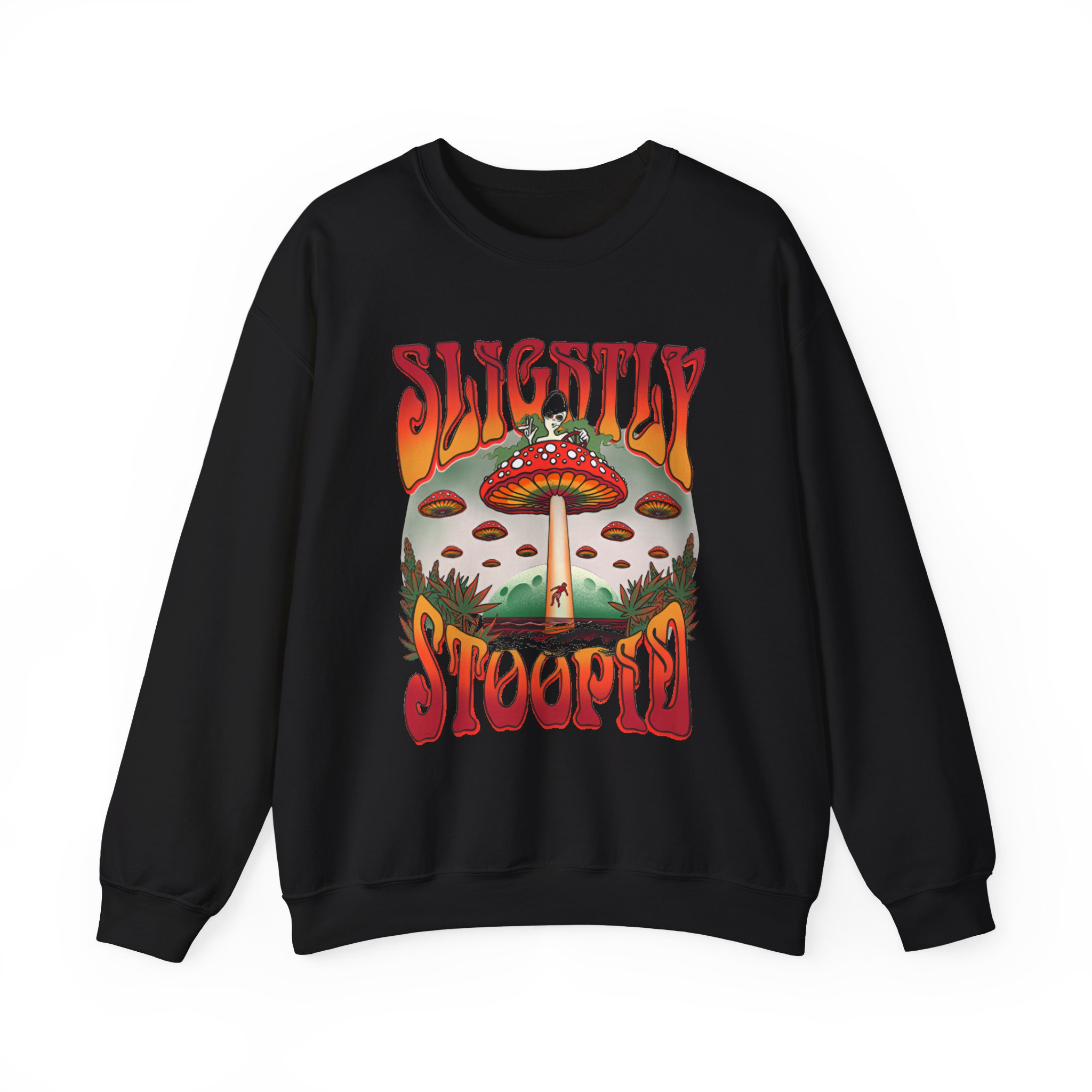 Slightly Stoopid Mushroom Ufo Unisex Heavy Blendâ„¢ Crewneck Sweatshirt