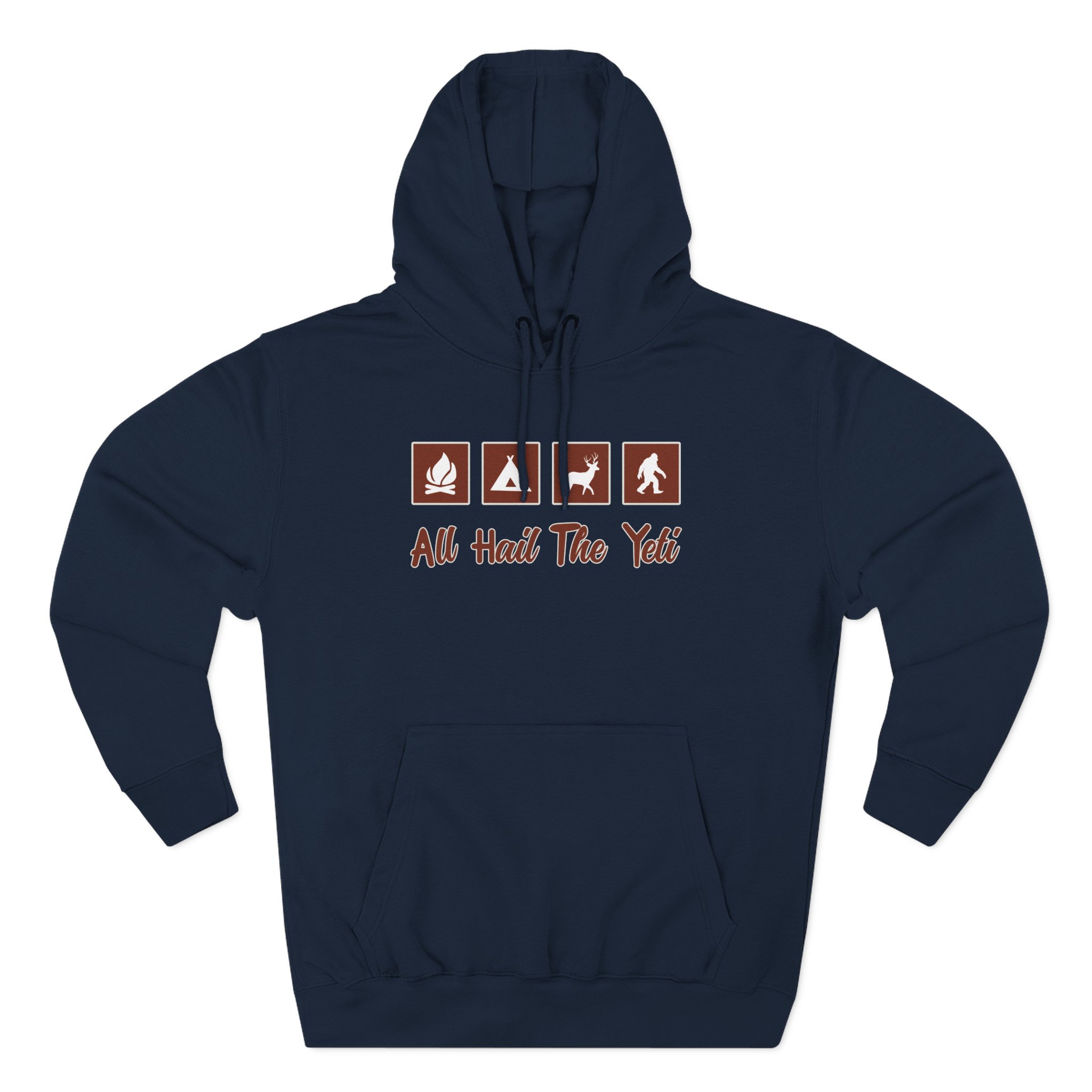 All Hail the Yeti Three-Panel Fleece Hoodie