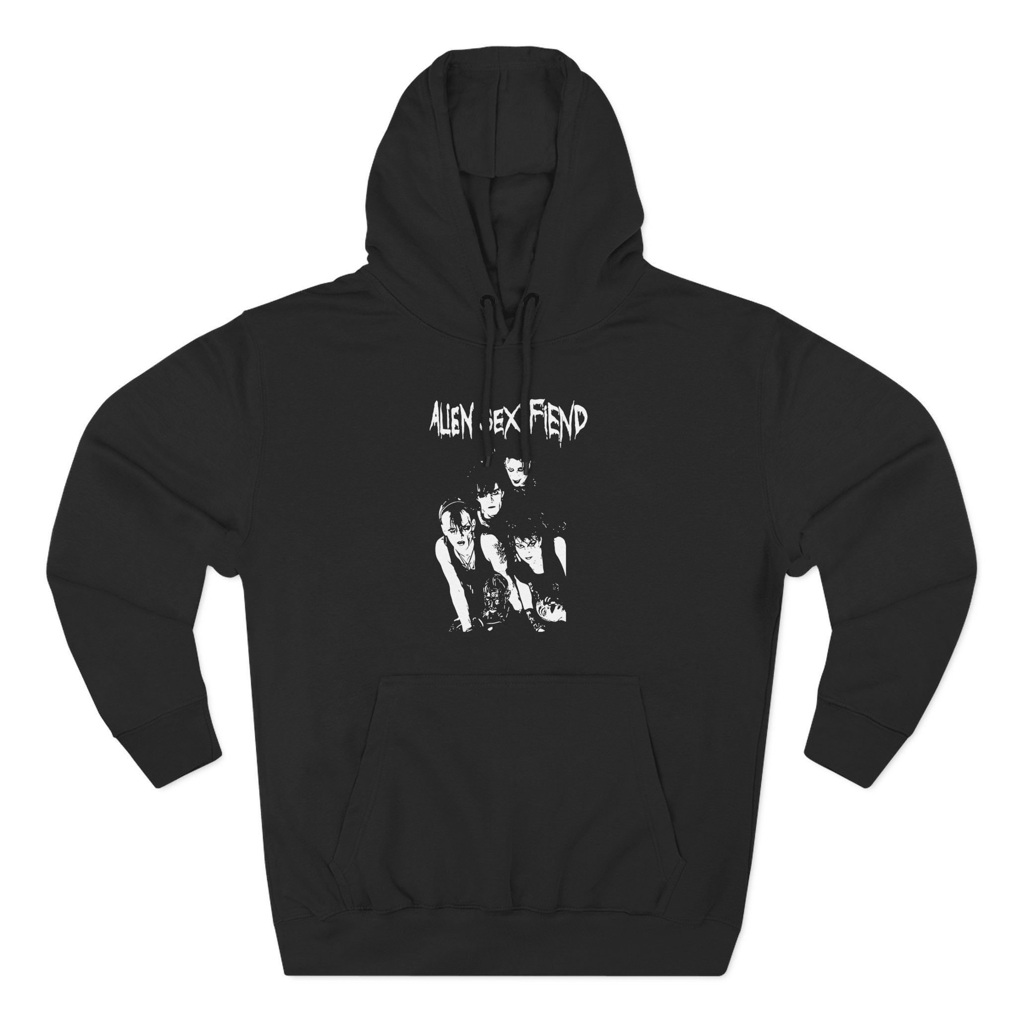 Alien Sex Fiend Band Photo Three-Panel Fleece Hoodie