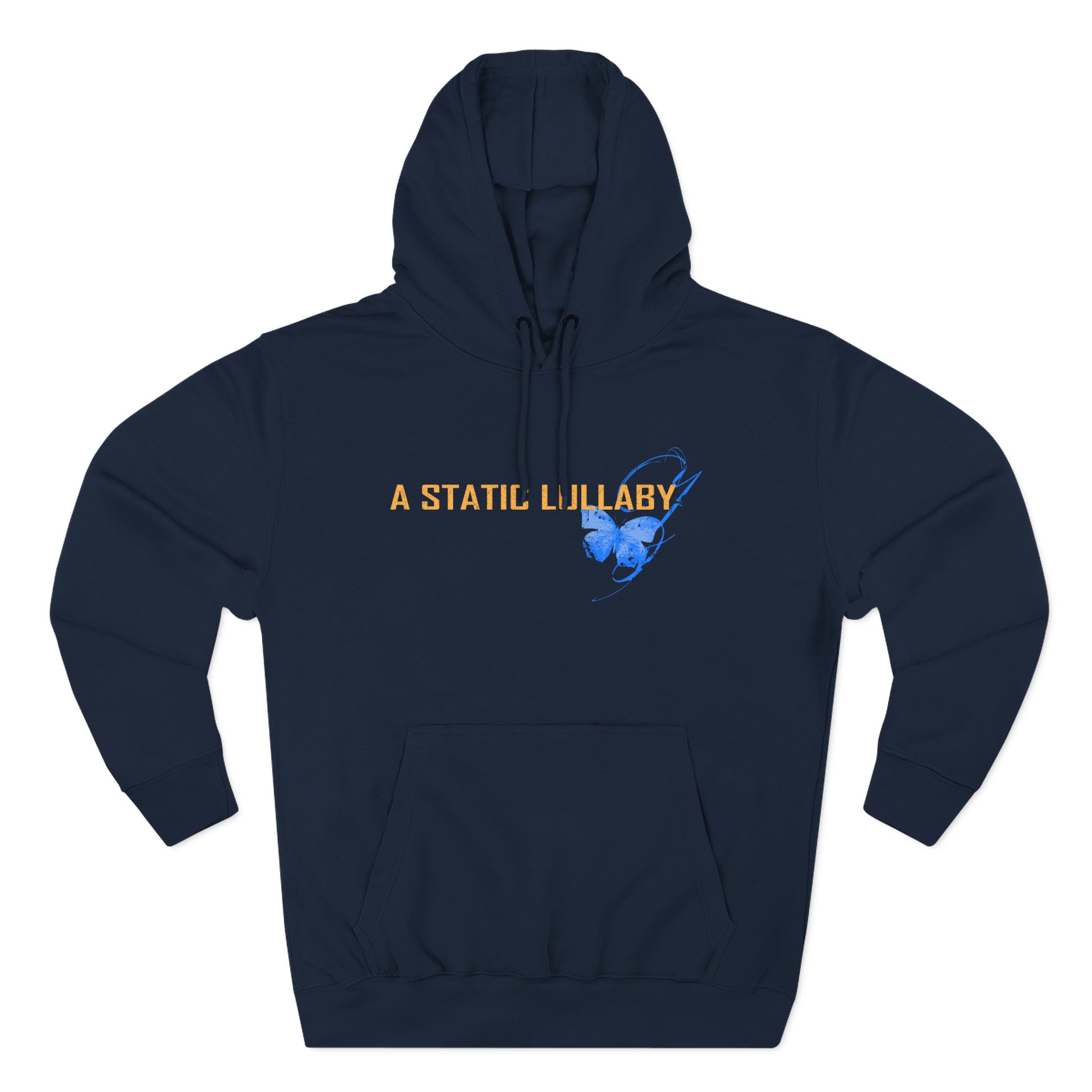 A Static Lullaby Butterfly Three-Panel Fleece Hoodie