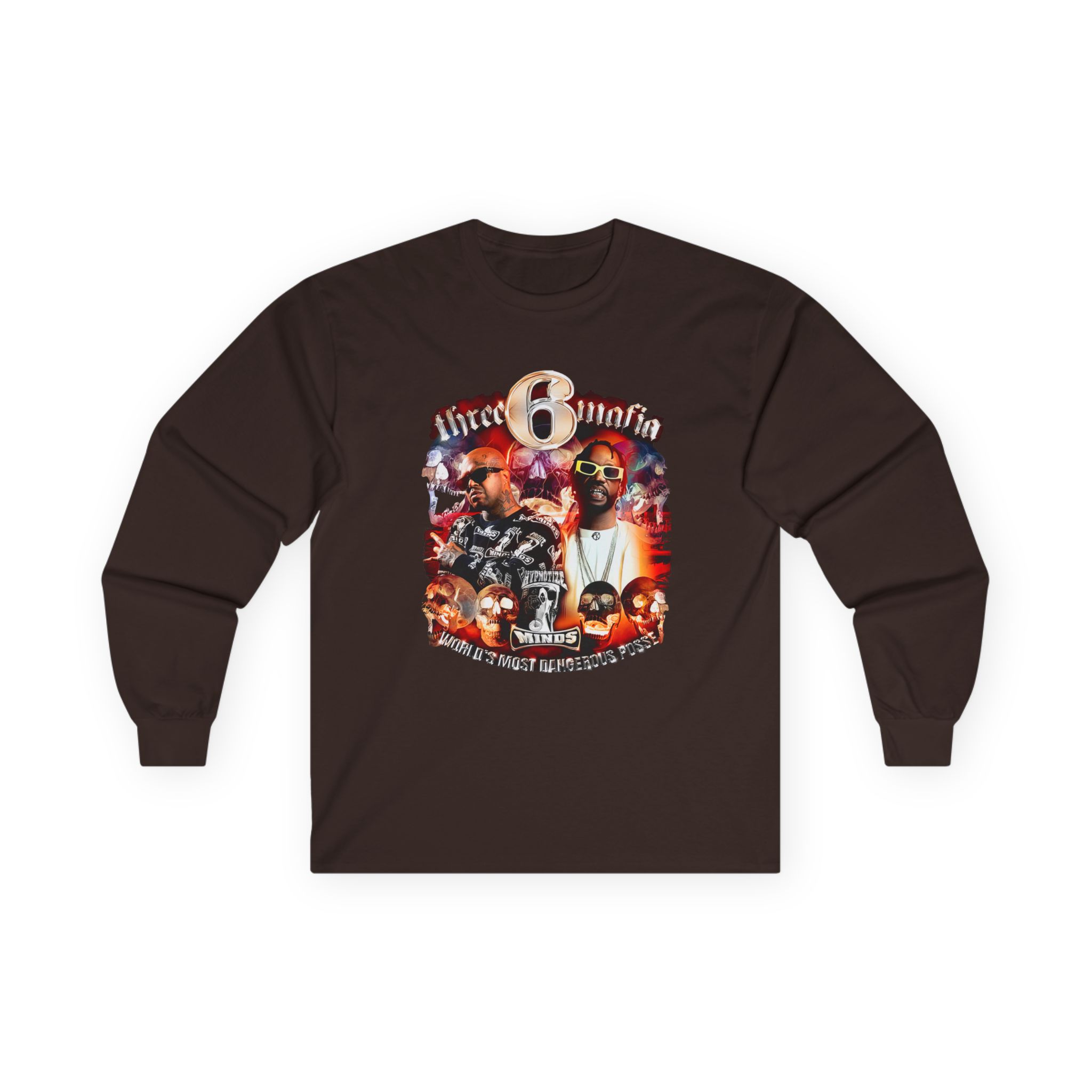 Three 6 Mafia Side 2 Side Unisex Ultra Cotton Long Sleeve Tee