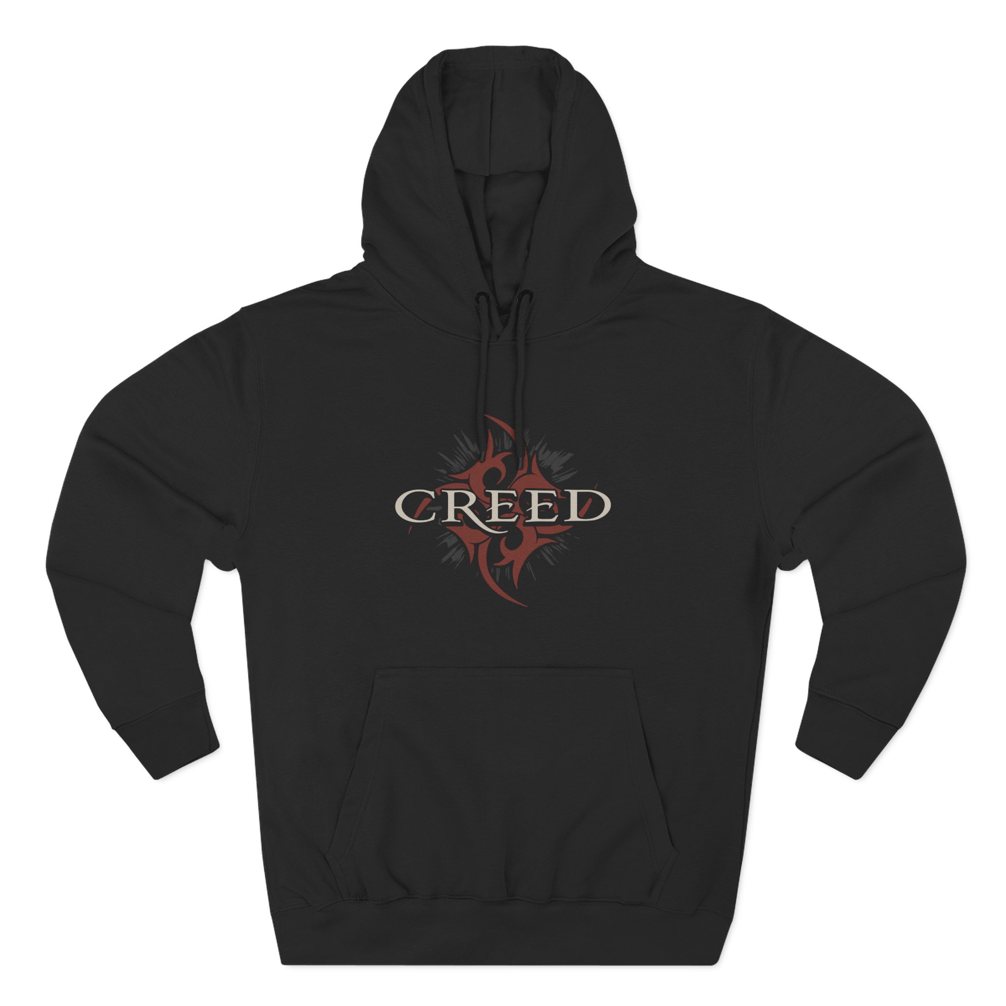 Creed Tribal Red Three-Panel Fleece Hoodie