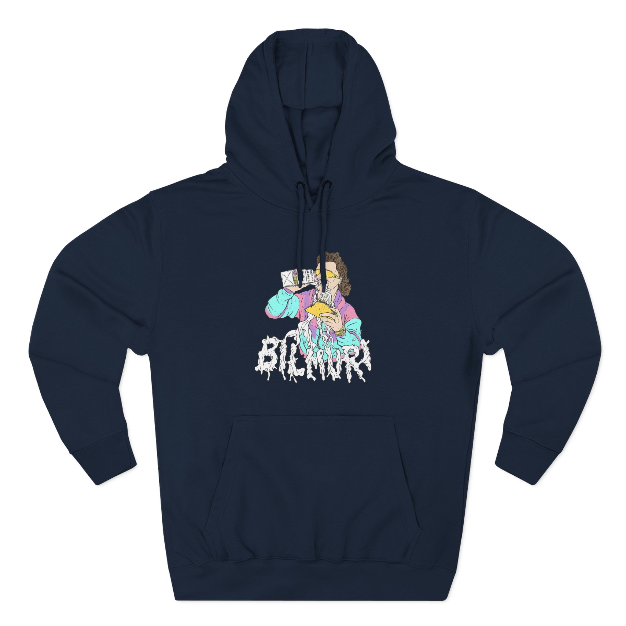 Bilmuri Three-Panel Fleece Hoodie