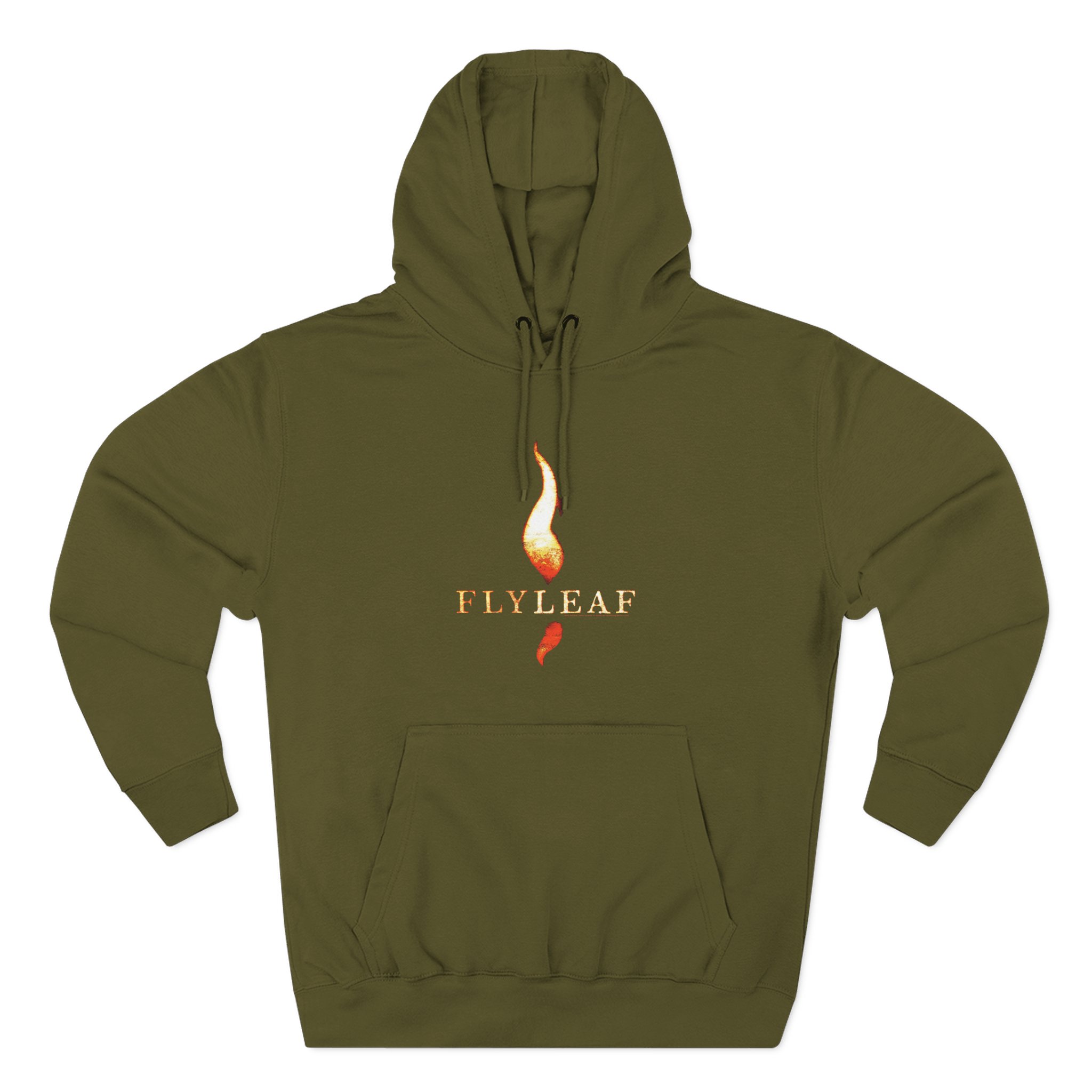 Flyleaf Flame Logo Three-Panel Fleece Hoodie