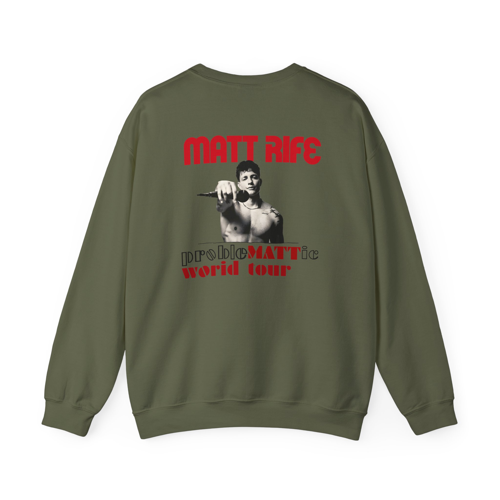 Matt Rife Problemattic Tour Pic Unisex Heavy Blendâ„¢ Crewneck Sweatshirt